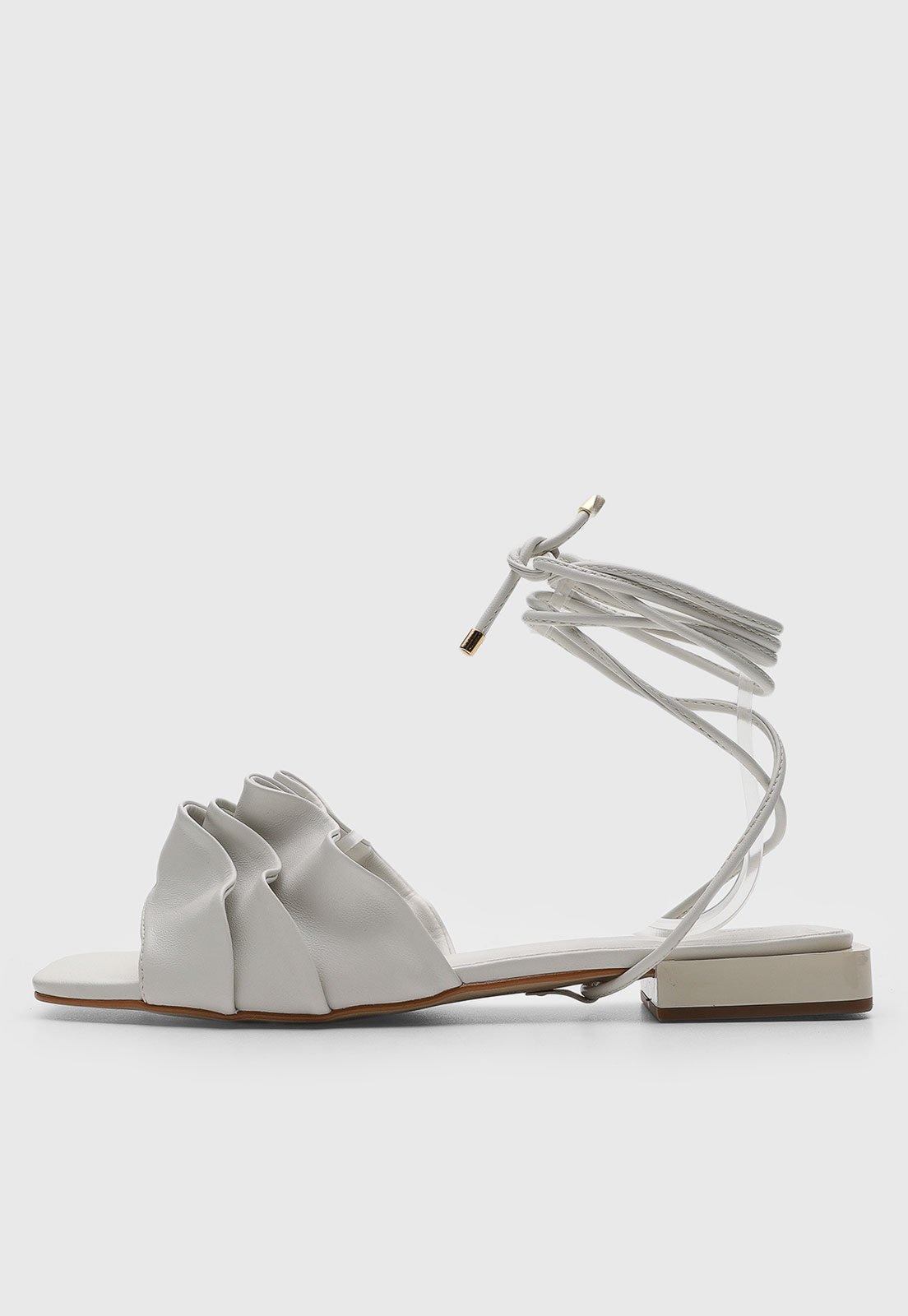 Imagem principal Rasteira Fechada Feminina Lança Perfume Amarração Branca Lança Perfume branco