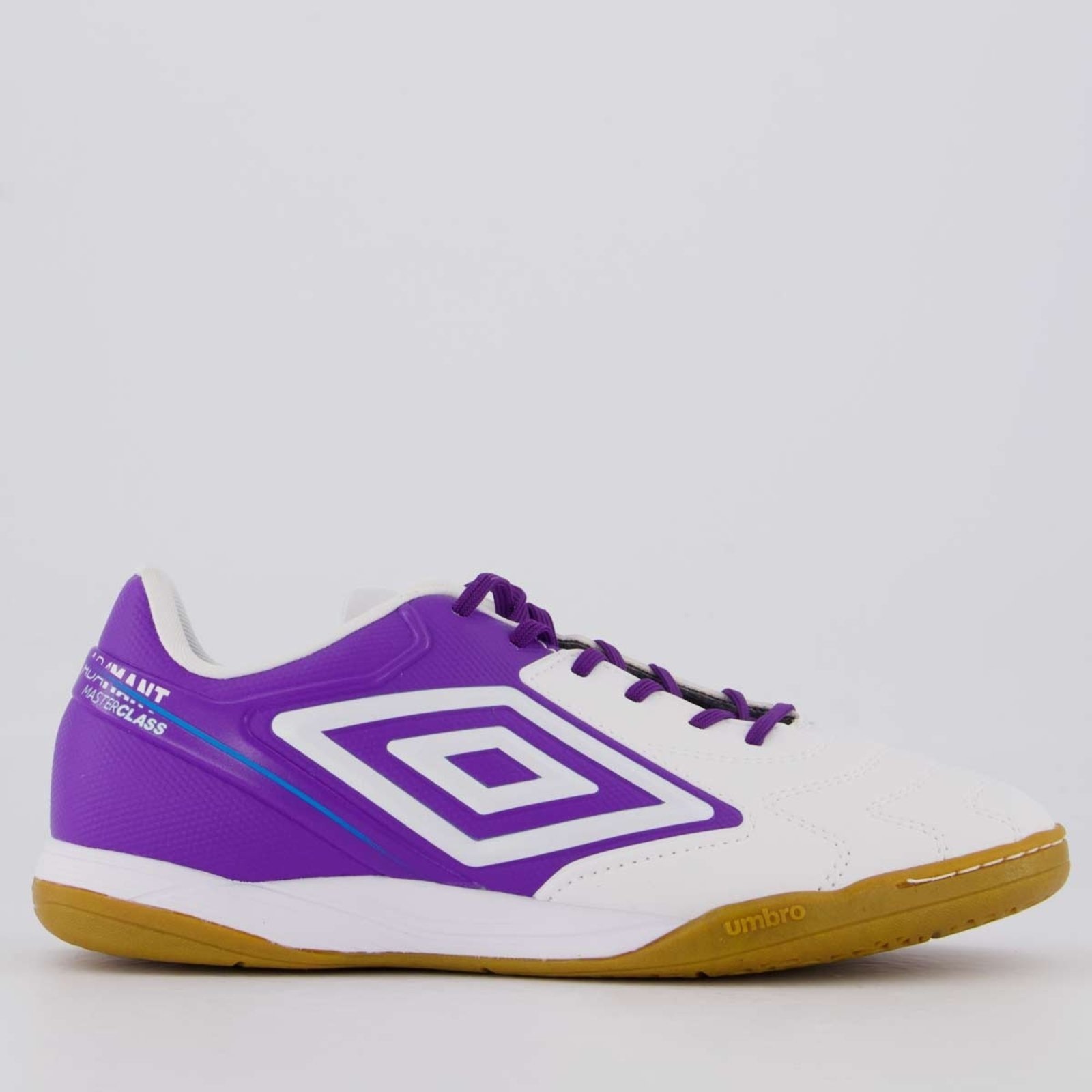 Imagem principal Chuteira Umbro Adamant Master Class Club Futsal Branca e Roxa Umbro branco