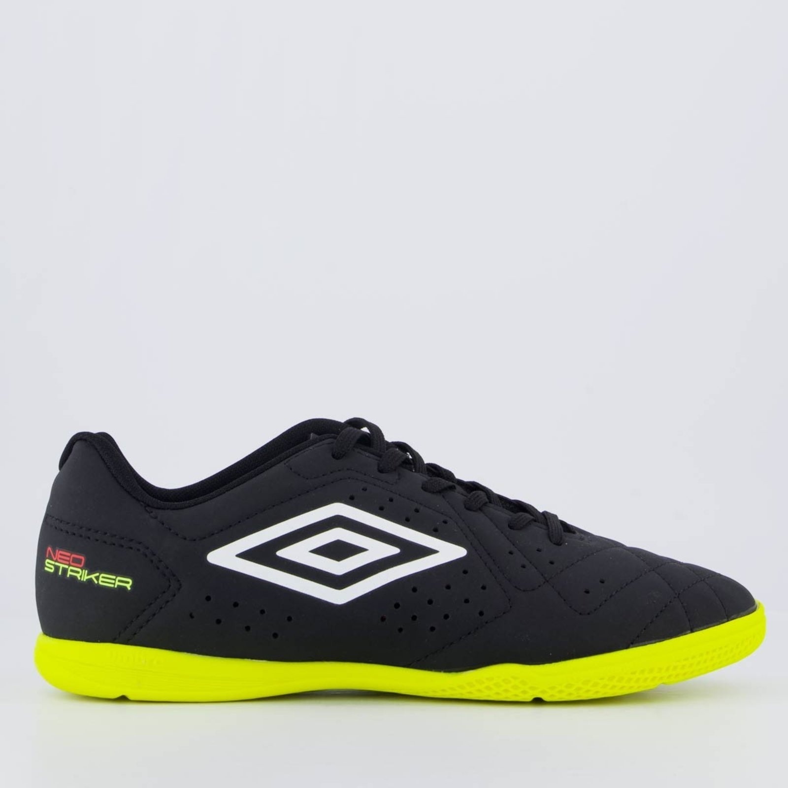 Imagem principal Chuteira Umbro Neo Striker Futsal Preta e Amarelo Umbro preto