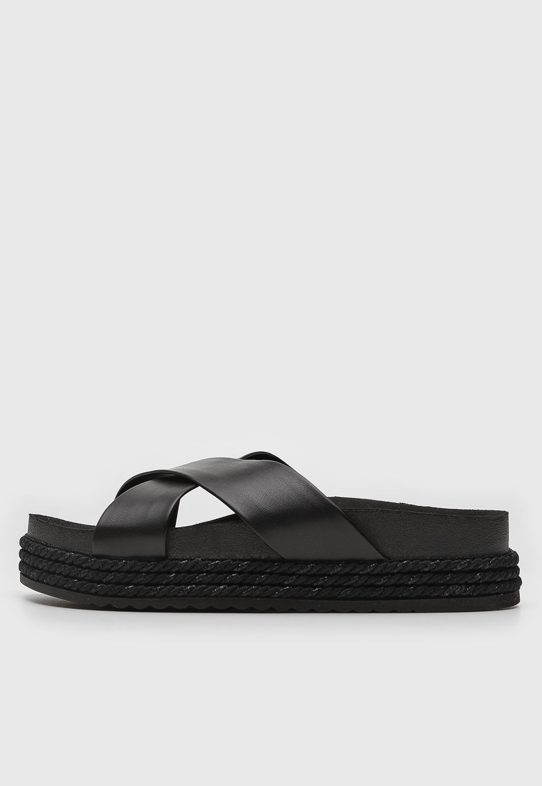 Imagem principal Sandália Feminina Beira Rio Tiras Cruzadas Preta BEIRA RIO preto