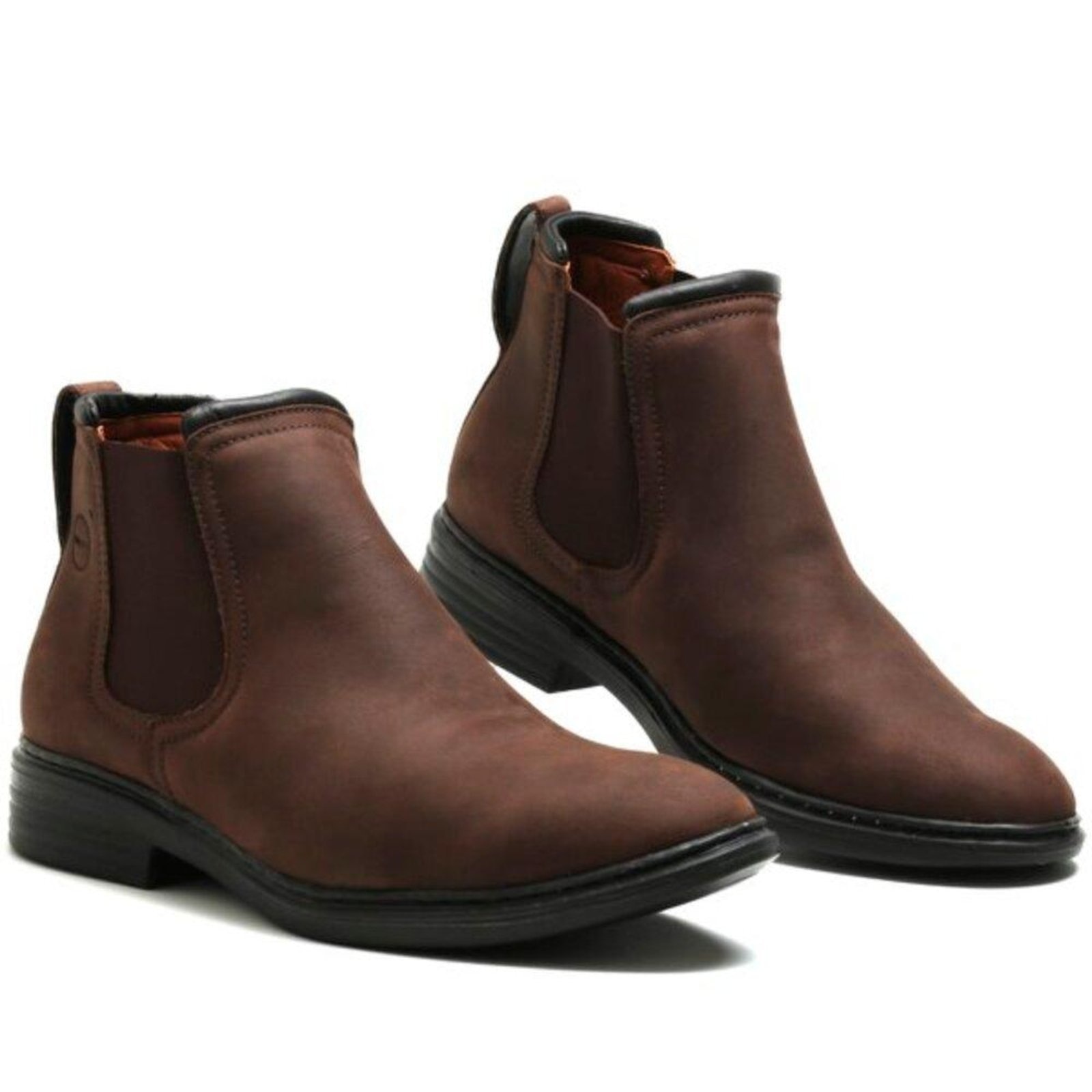 Imagem principal Bota Couro Chelsea Look Stock Confort Lançamento Exclusivo Lookstock Botinas café