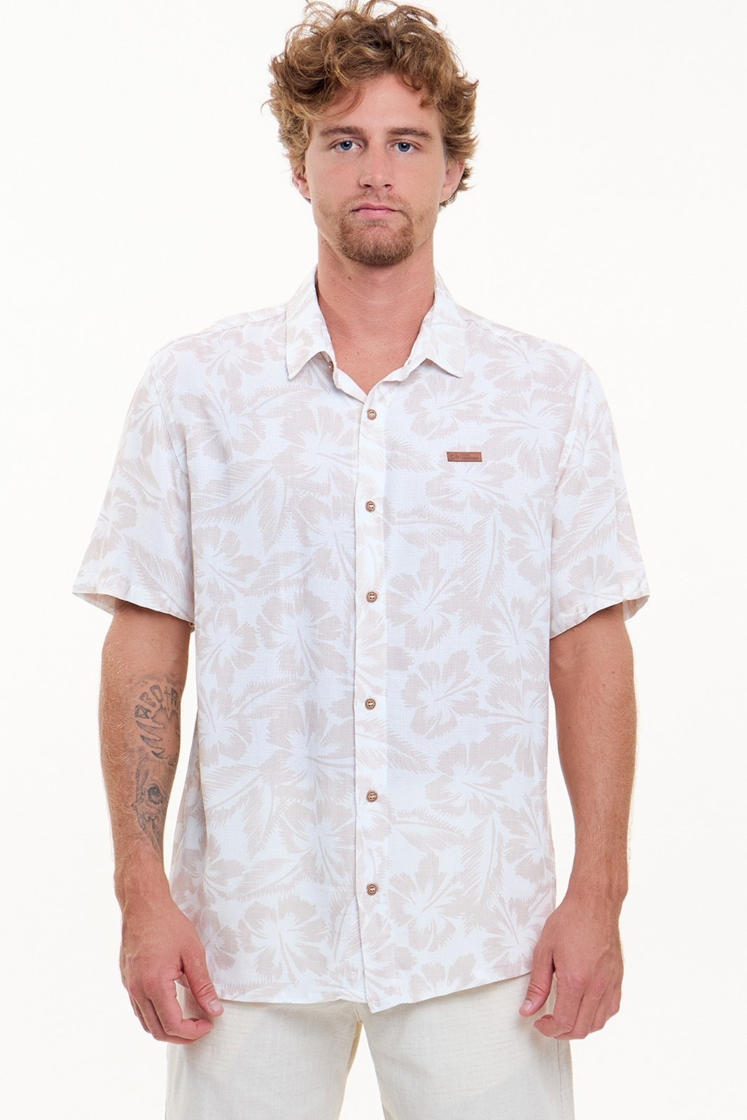 Imagem principal Camisa Vida Marinha Viscose Estampada Vida Marinha off-white
