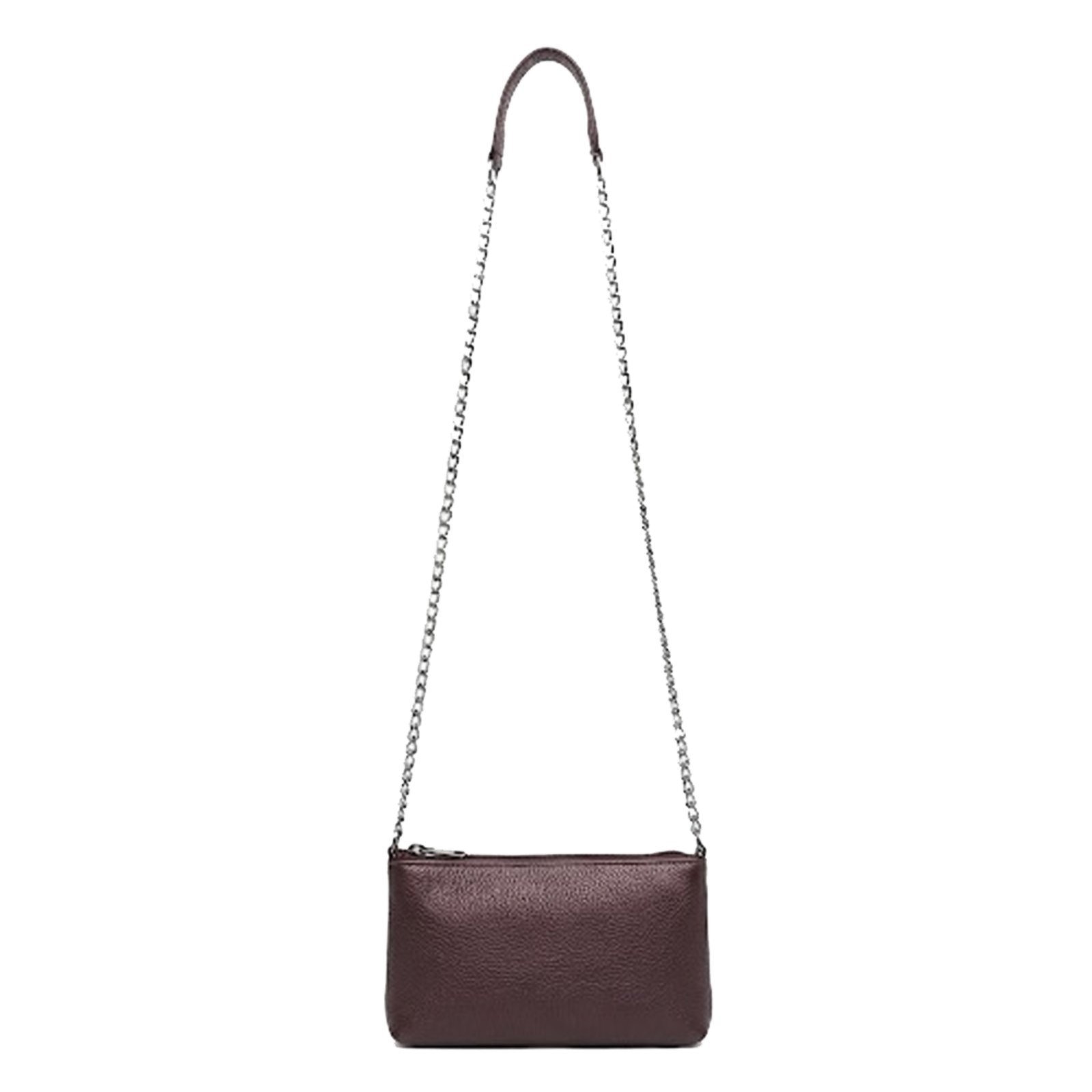 Imagem principal Bolsa Feminina Vittal Clutch Annelise em Couro Bordo Alça Corrente USE VITTAL bordô