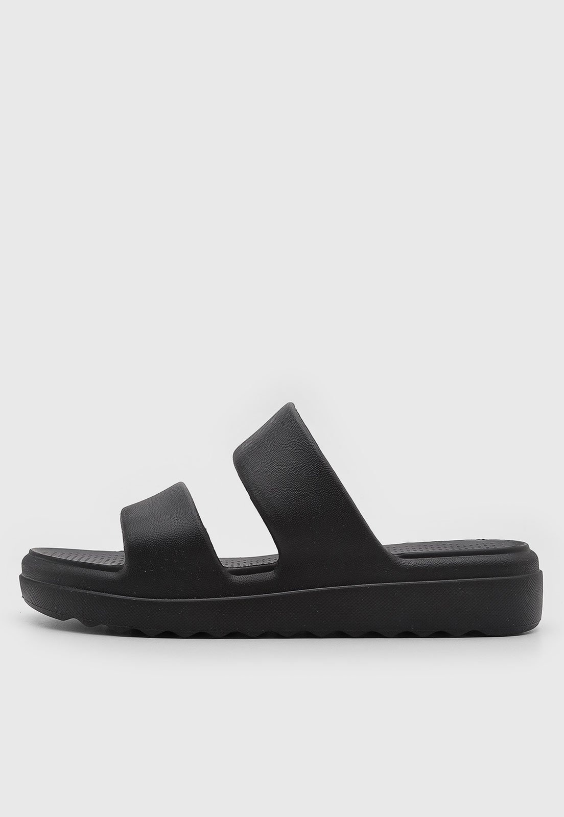 Imagem principal Rasteira Slide Feminina Usaflex Tiras Largas Preta Usaflex preto