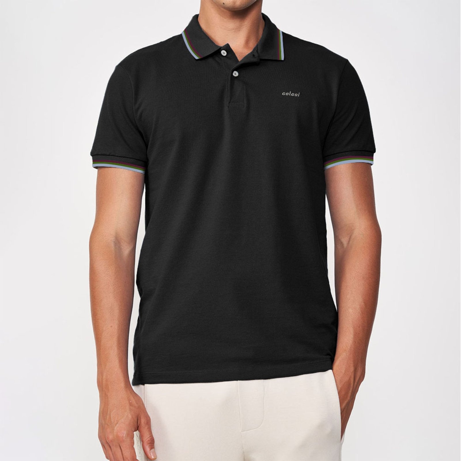Imagem principal Camisa Polo Colcci 3 Lines In25 Masculino Colcci preto