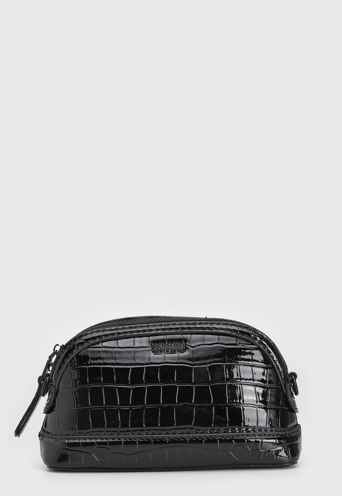 Imagem principal Bolsa Pequena Santa Lolla Textura Croco Preta Santa Lolla preto