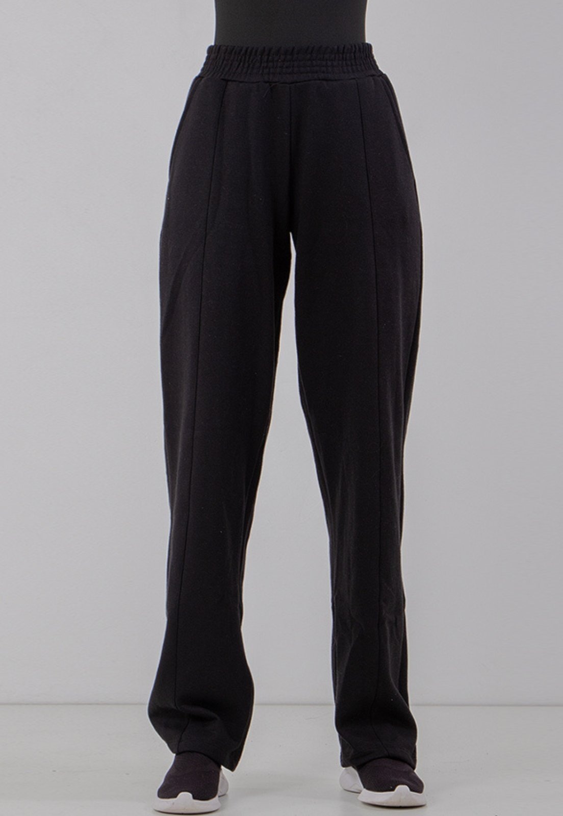 Imagem principal Calça Moletom Rioutlet Wide Leg Pantalona Preta Rioutlet preto