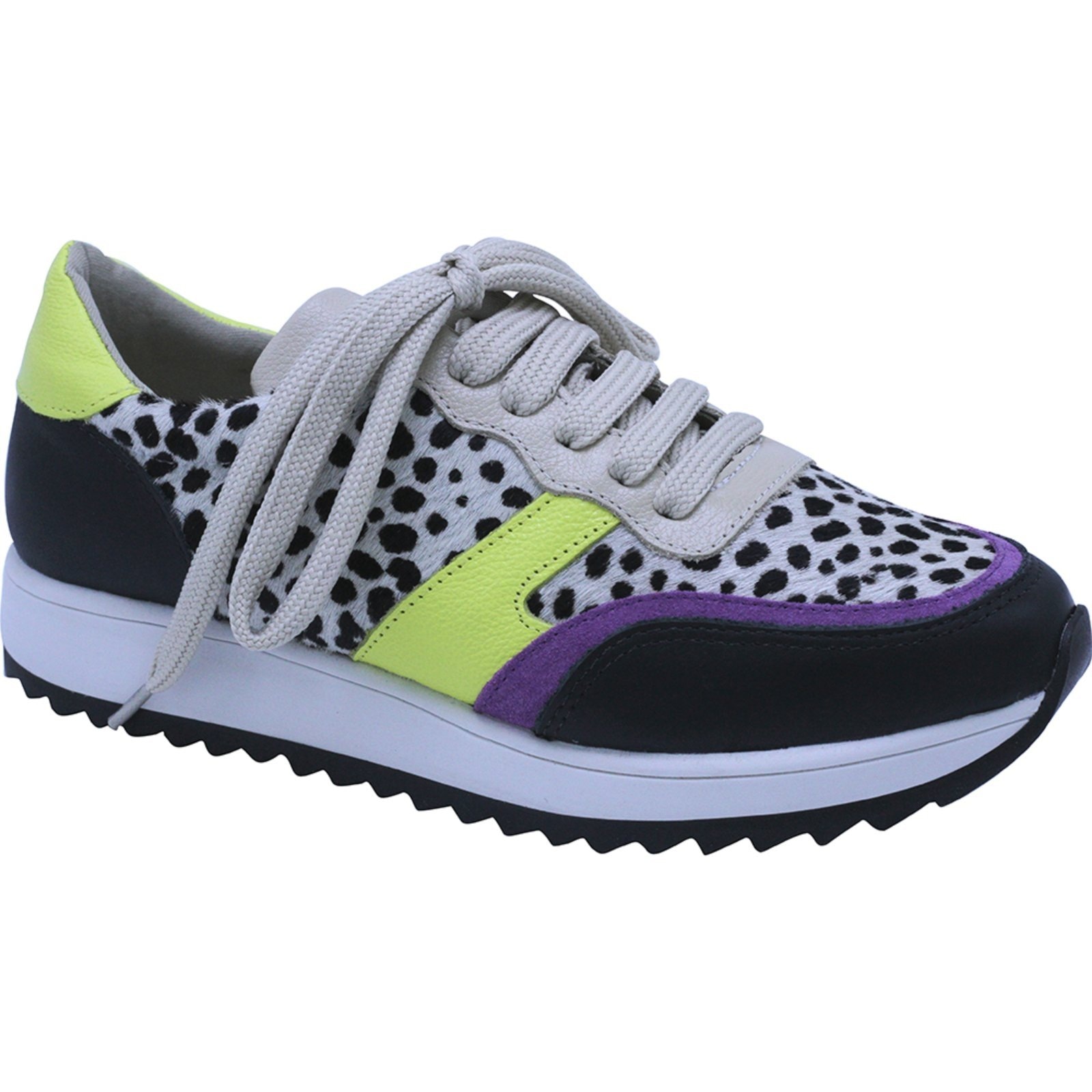 Imagem principal Tênis Floré 9318 - Preto Dalmata/Ice/Limão Multicolorido Floré violeta