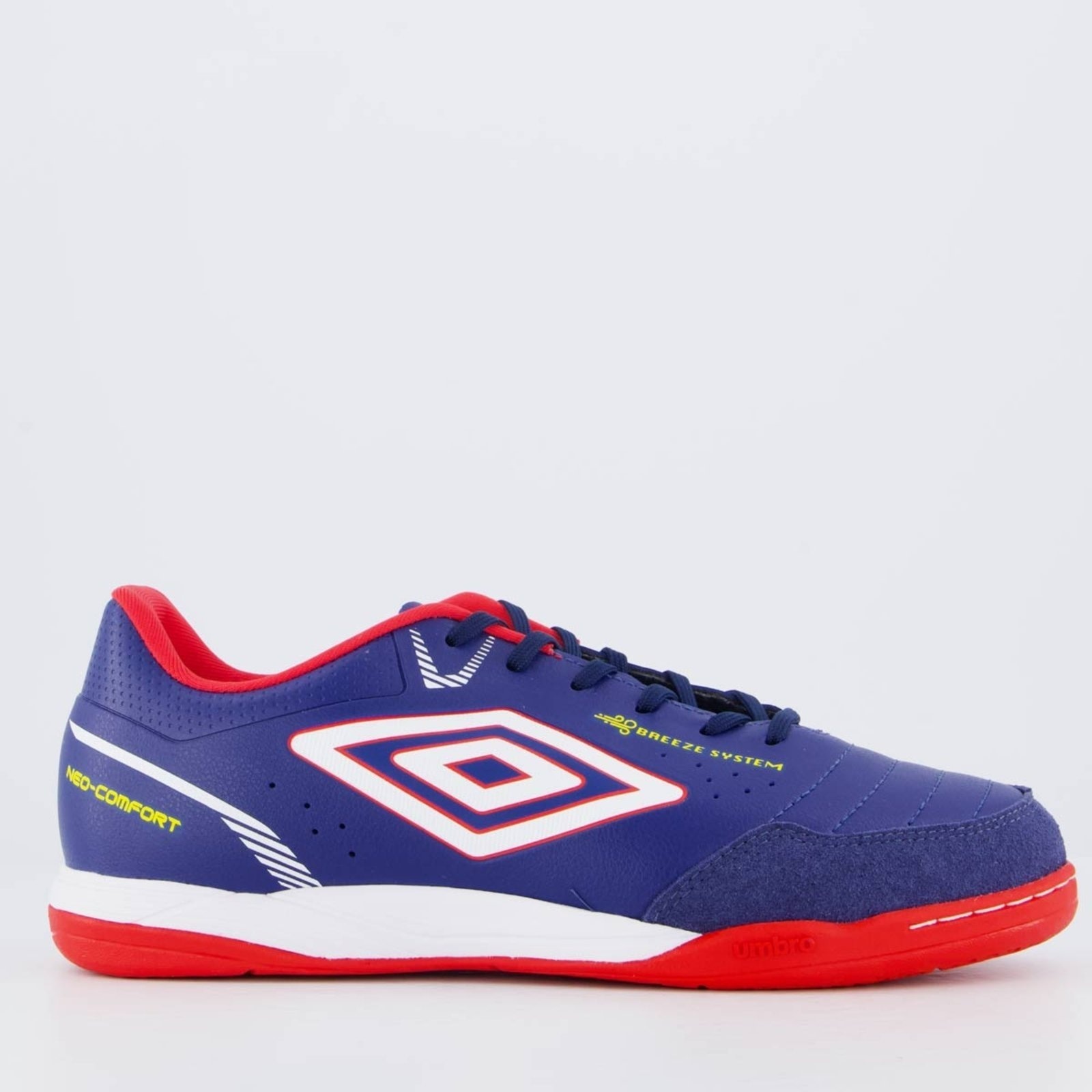 Imagem principal Chuteira Umbro Neo-Comfort Futsal Marinho e Vermelho Umbro azul marinho
