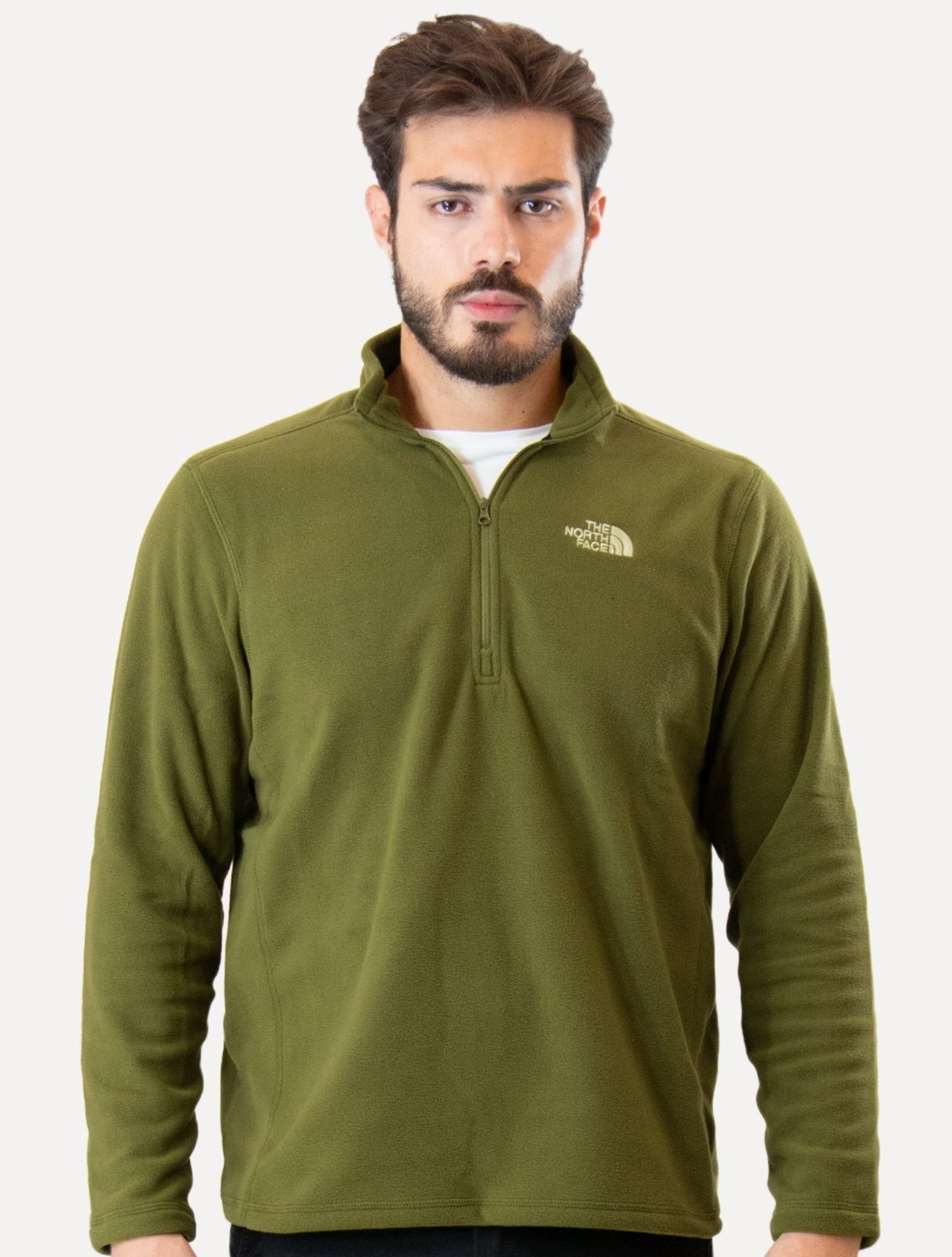 Imagem principal Blusa The North Face Fleece TKA 100 Glacier Zip The North Face verde oliva