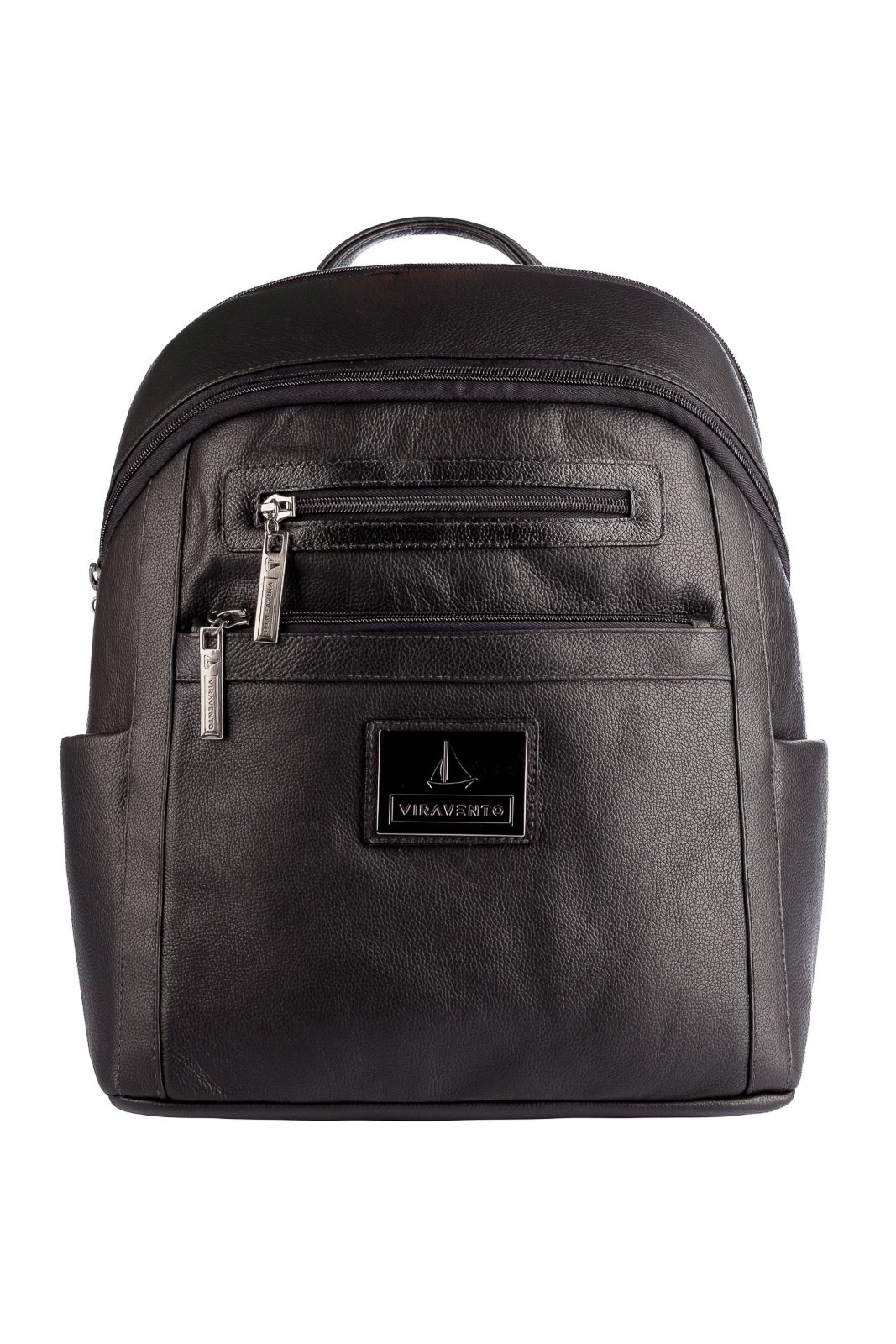 Imagem principal Mochila grande masculina de couro Marcelo - Preta Vira Vento café