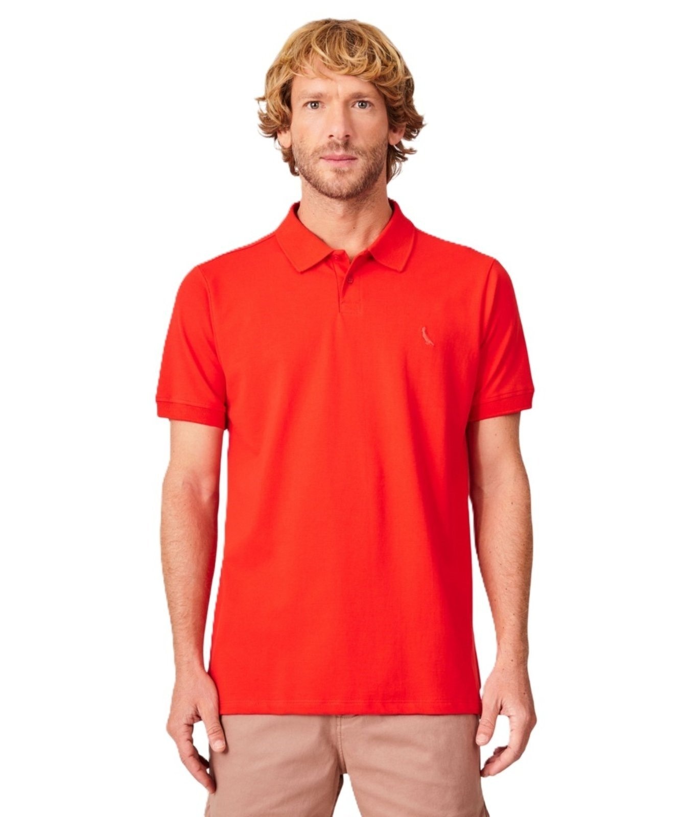 Imagem principal Polo Pima Piquet Reserva laranja