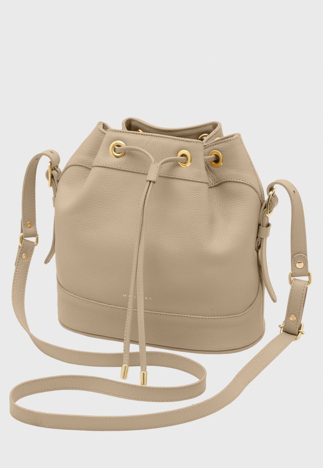 Imagem principal Bolsa Bucket Transversal Couro Mariart Chia Aveia Mariart bege