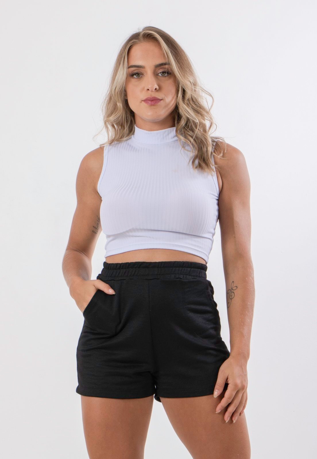 Imagem principal Short Moletom Rioutlet Feminino Rioutlet preto