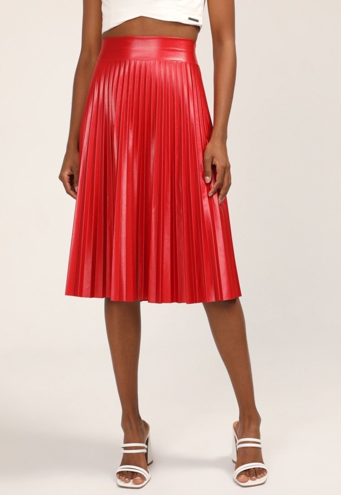 Imagem principal Saia Plissada D Bell Outlet Fashion Canelada D BELL OUTLET FASHION vermelho