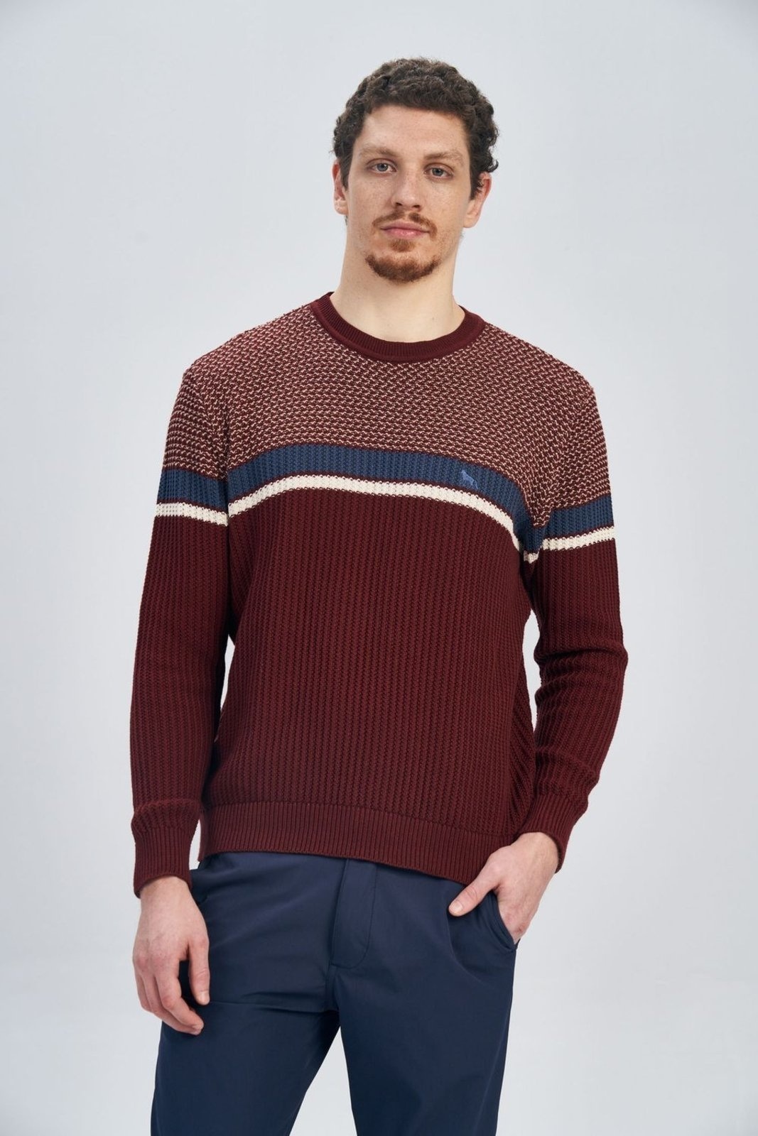 Imagem principal Suéter Tricot Texture Masculino Acostamento ACOSTAMENTO MASCULINO vinho