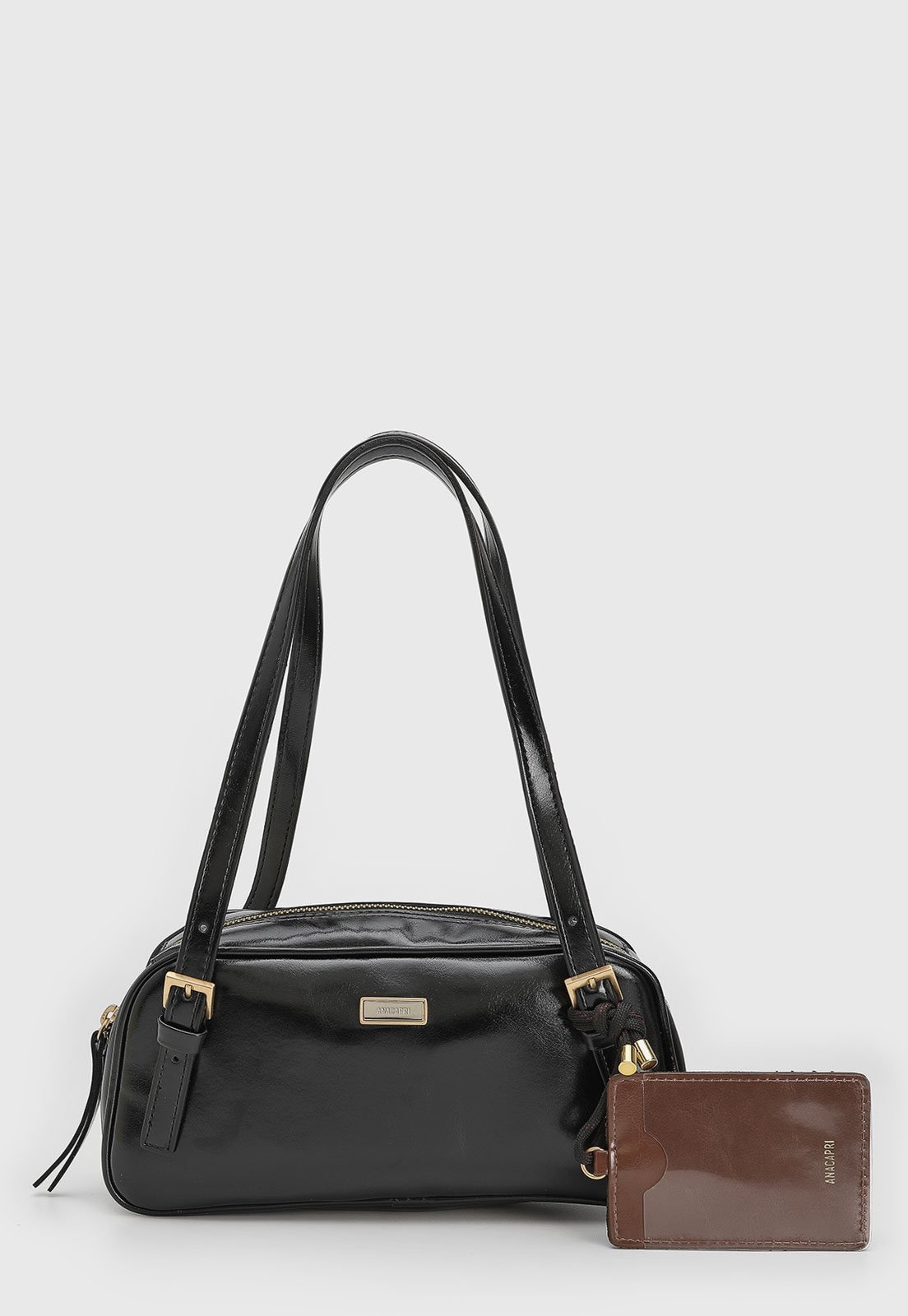 Imagem principal Bolsa Média Feminina Anacapri Porta-Cartões Preta Anacapri preto