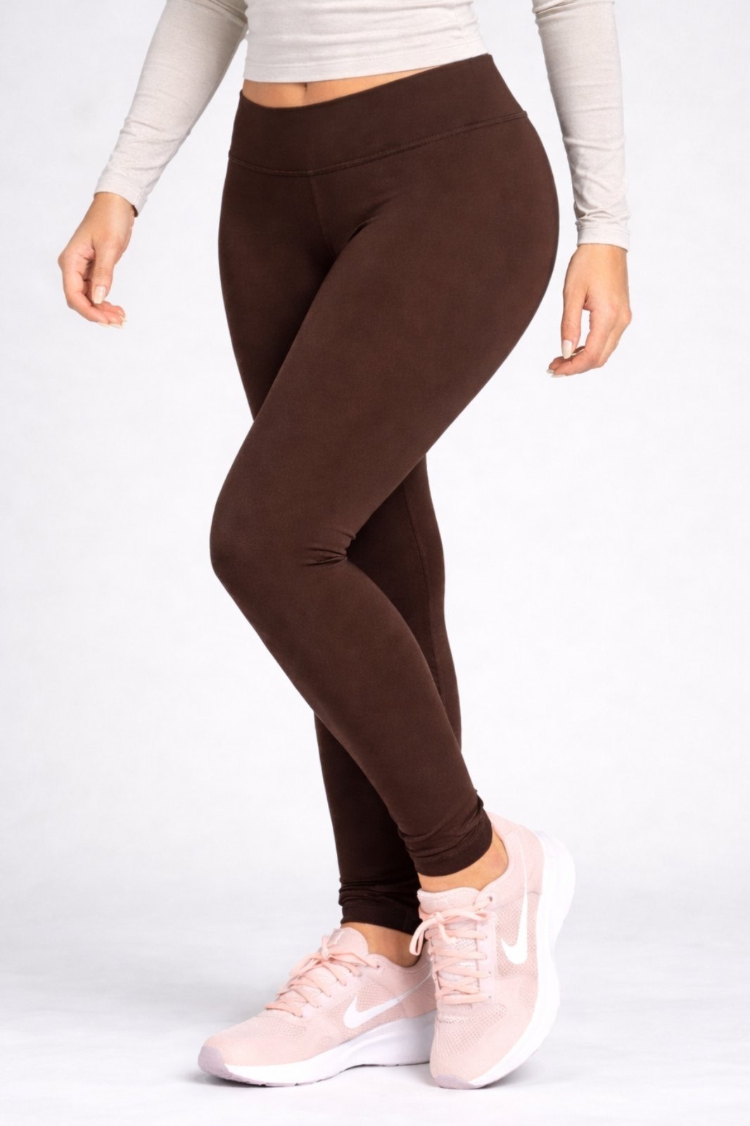 Imagem principal Calça Legging de Inverno Feminina Térmica Flanelada VIDA COSTEIRA marrom