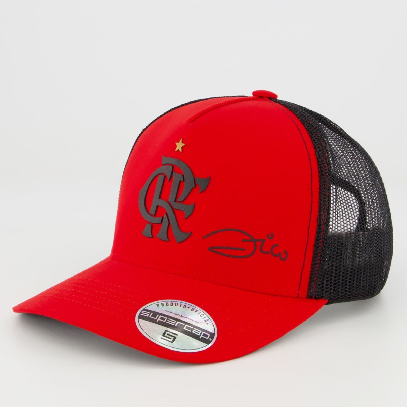 Imagem principal Infantil - Boné Flamengo Zico Vermelho e Supercap preto