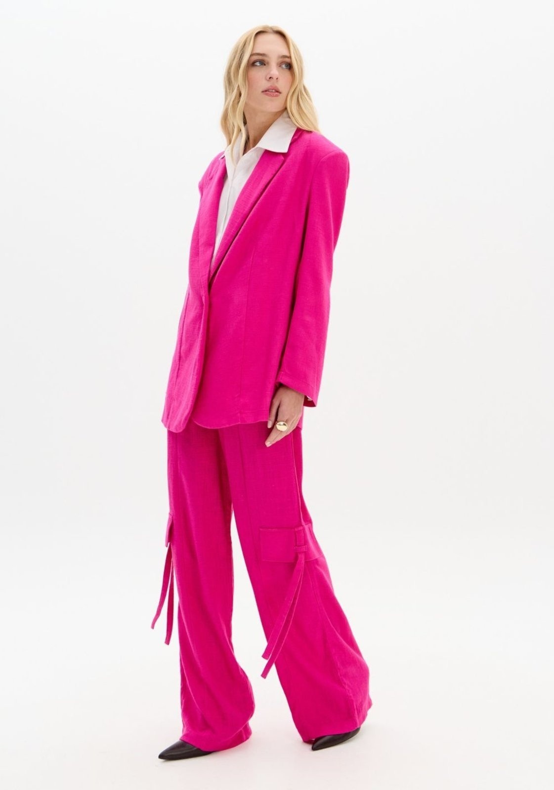 Imagem principal Calça Full Length Com Linho My Favorite Things rosa