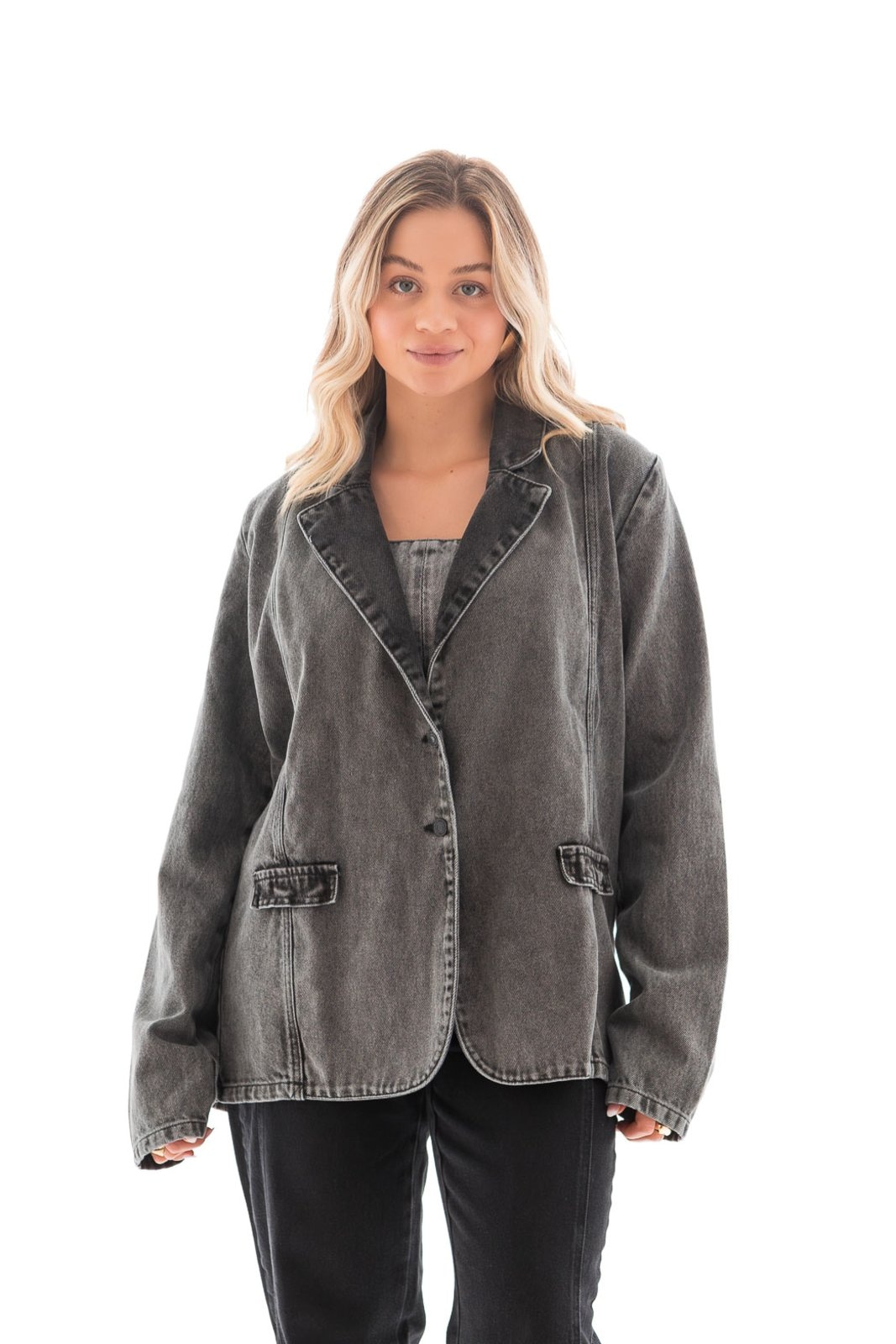 Imagem principal Blazer Jeans Feminino Arauto Black ARAUTO JEANS preto black