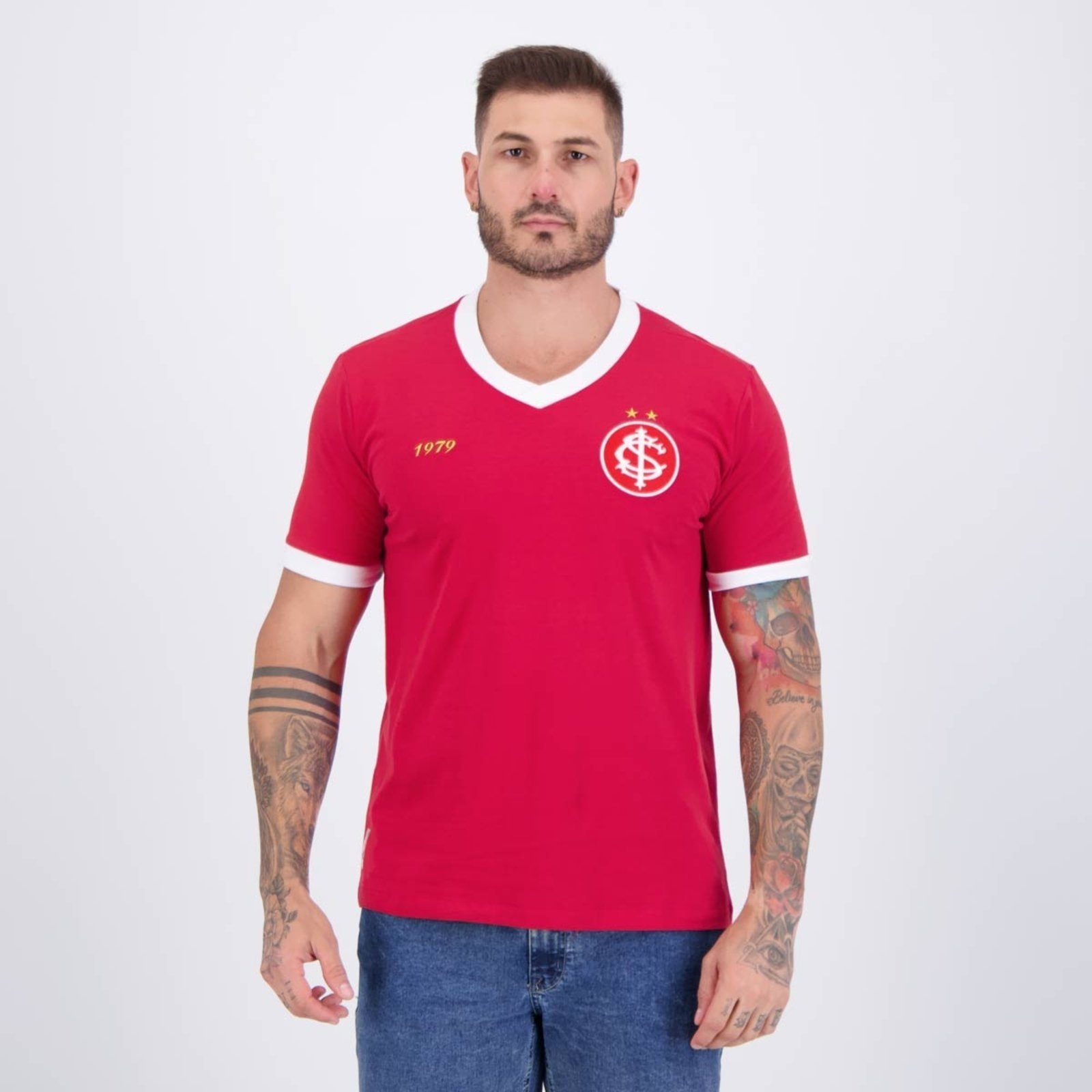 Imagem principal Camisa Internacional Retrô 1979 Vermelha Betel vermelho