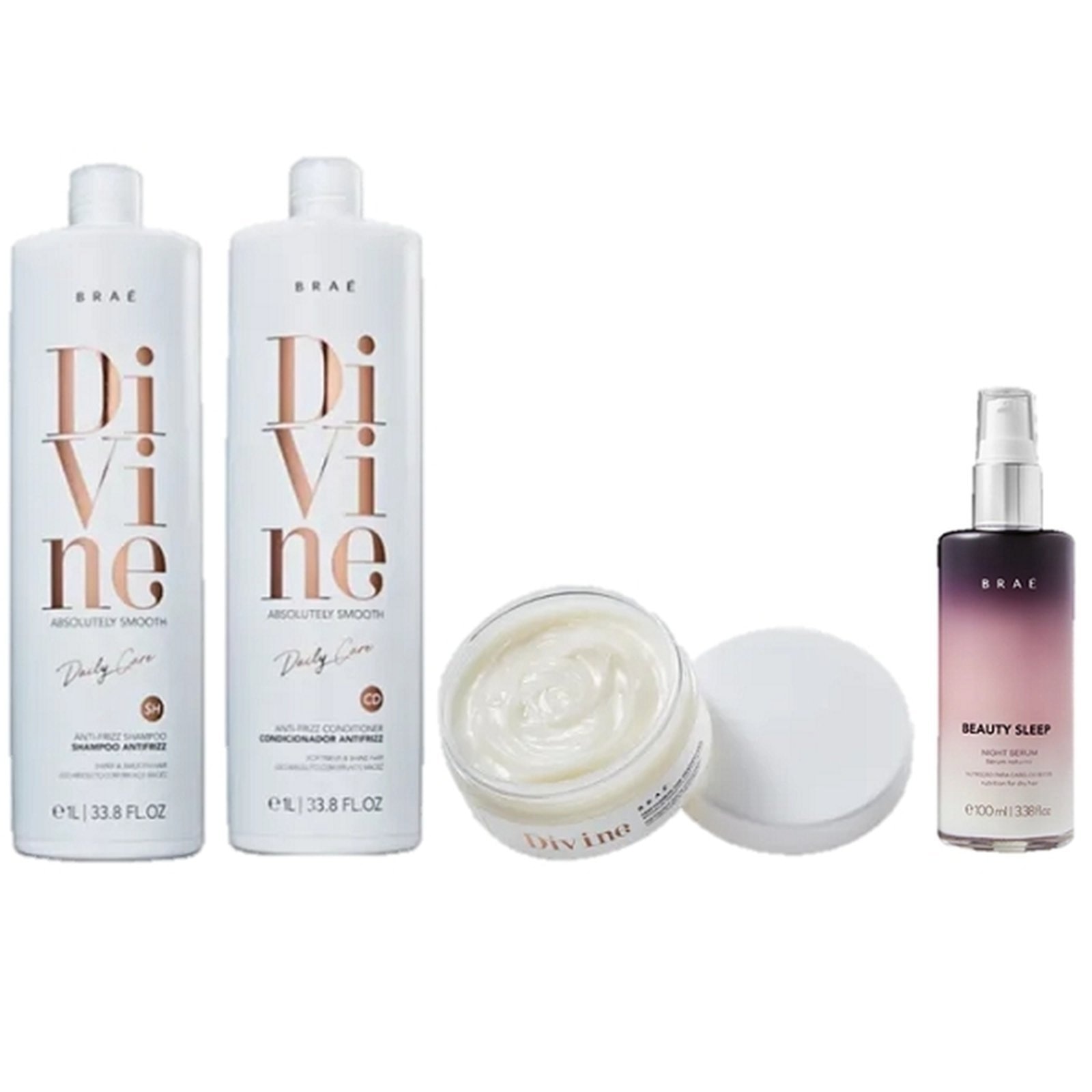 Imagem principal Brae Divine Anti Frizz Duo 1L Mascara 200g e Beauty Sleep 100ml BRAÉ multicolorido