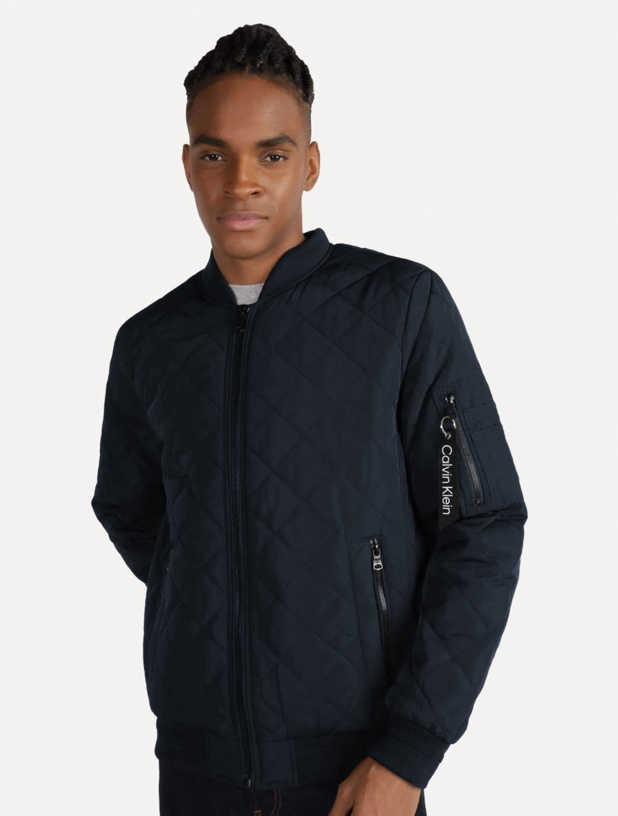 Imagem principal Jaqueta Calvin Klein Jeans Bomber CK Zip Calvin Klein azul marinho