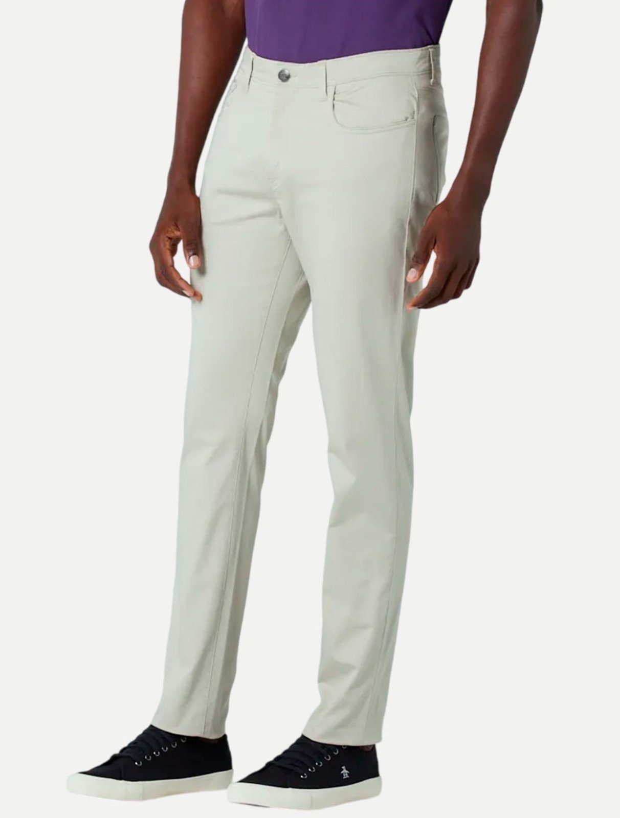 Imagem principal Calça Original Penguin Masculina Sarja OPBF30070 Penguin bege