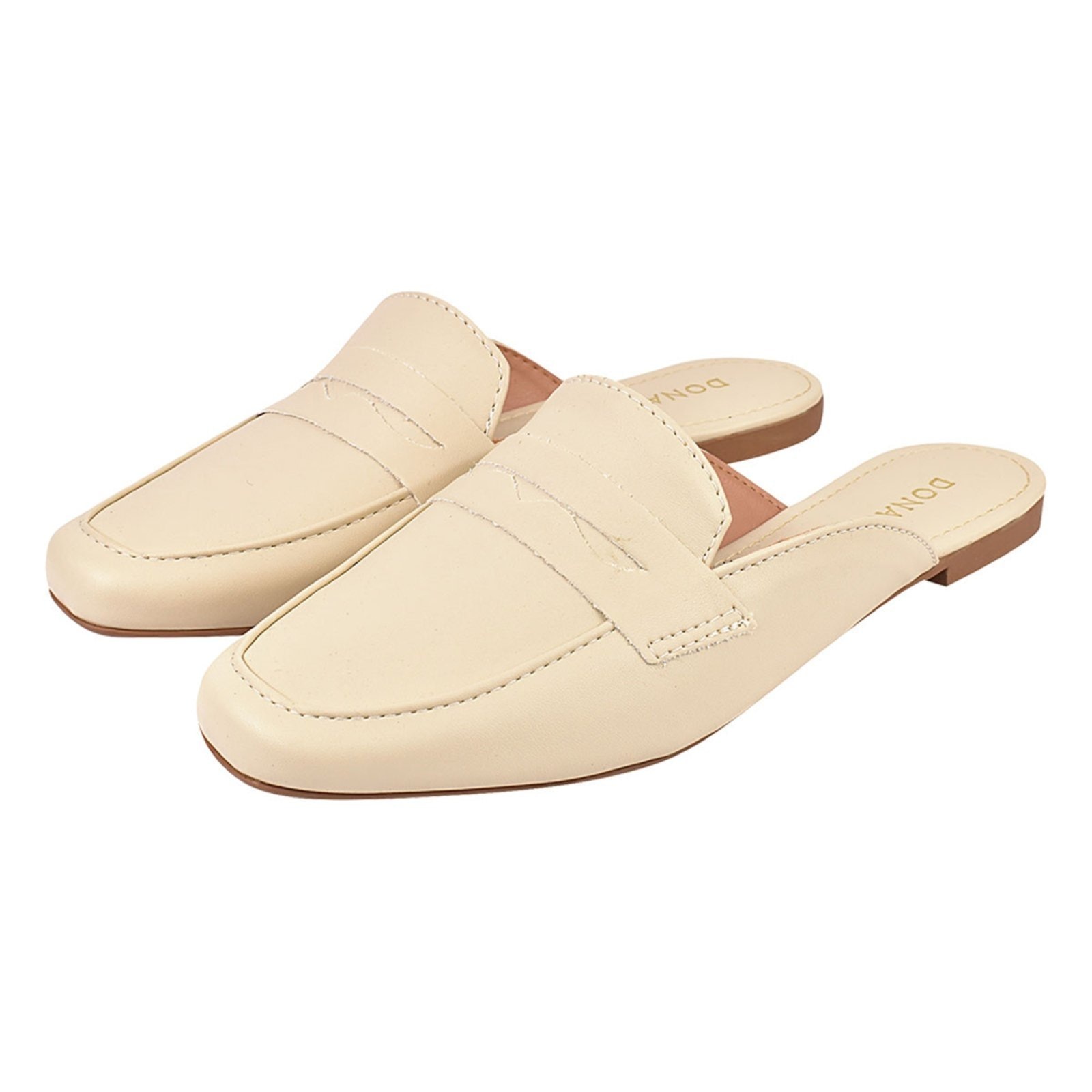 Imagem principal Sapato Mule Feminino Donatella Shoes Clássico Oxford Bico Quadrado Off White Donatella Shoes off-white white