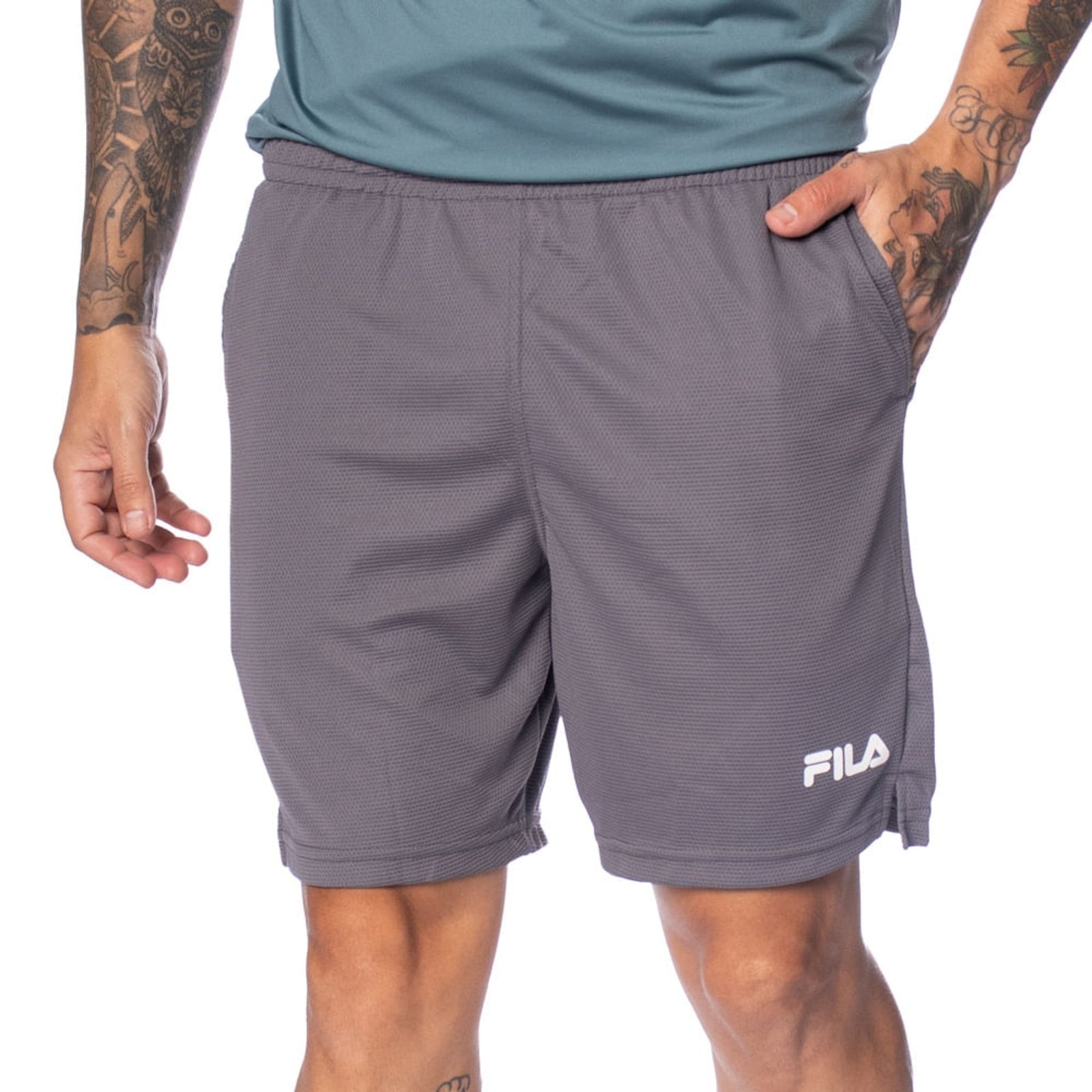 Imagem principal Bermuda Masculina Fila Sport 7.5 Flow branco Fila cinza