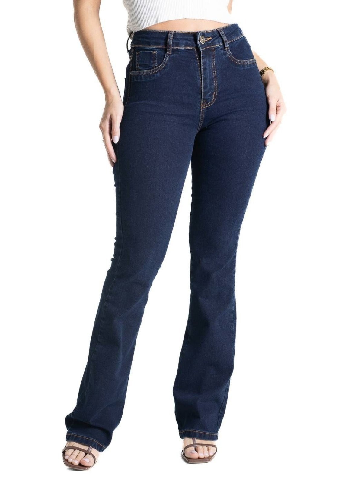 Imagem principal Calça Jeans Sawary Super Lipo Boot Cut - 281415 Sawary azul