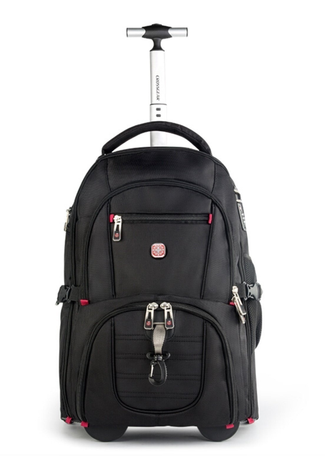 Imagem principal Mochila Rodinhas Executiva Notebook Masculina Crossgear Antifurto Cadeado PRETA Crossgear preto