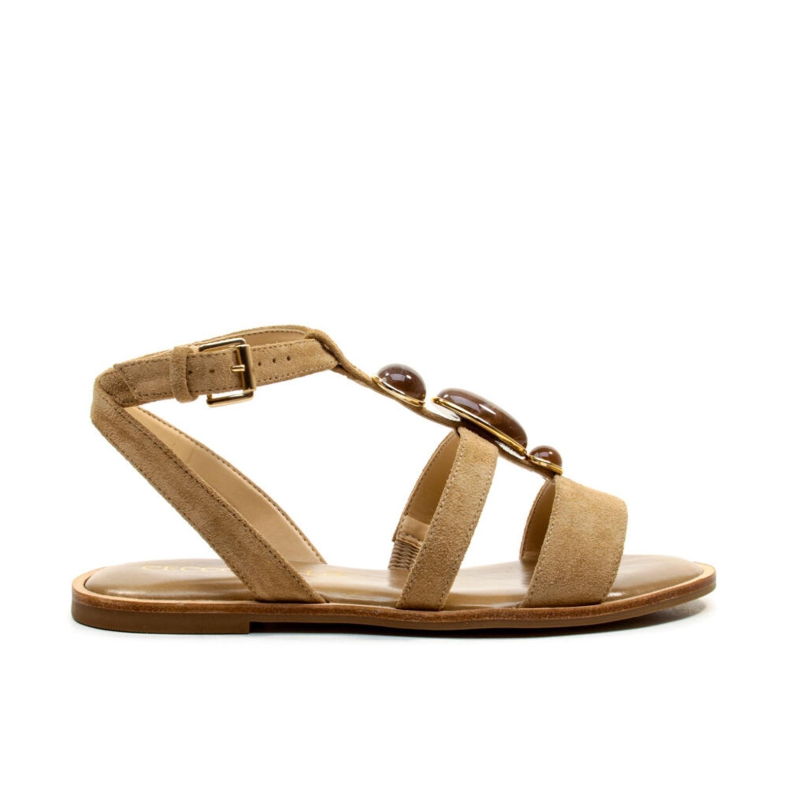 Imagem principal Sandália Rasteira Couro Nude Cecconello 2744002-2 Cecconello marrom nude