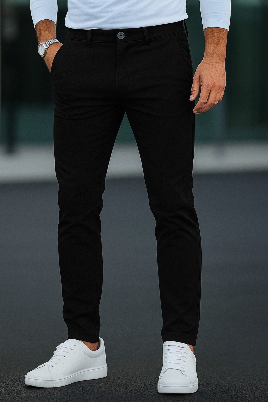 Imagem principal Calça Sarja Casual Masculina CKF Wear Com Bolsos Preta CKF Wear preto