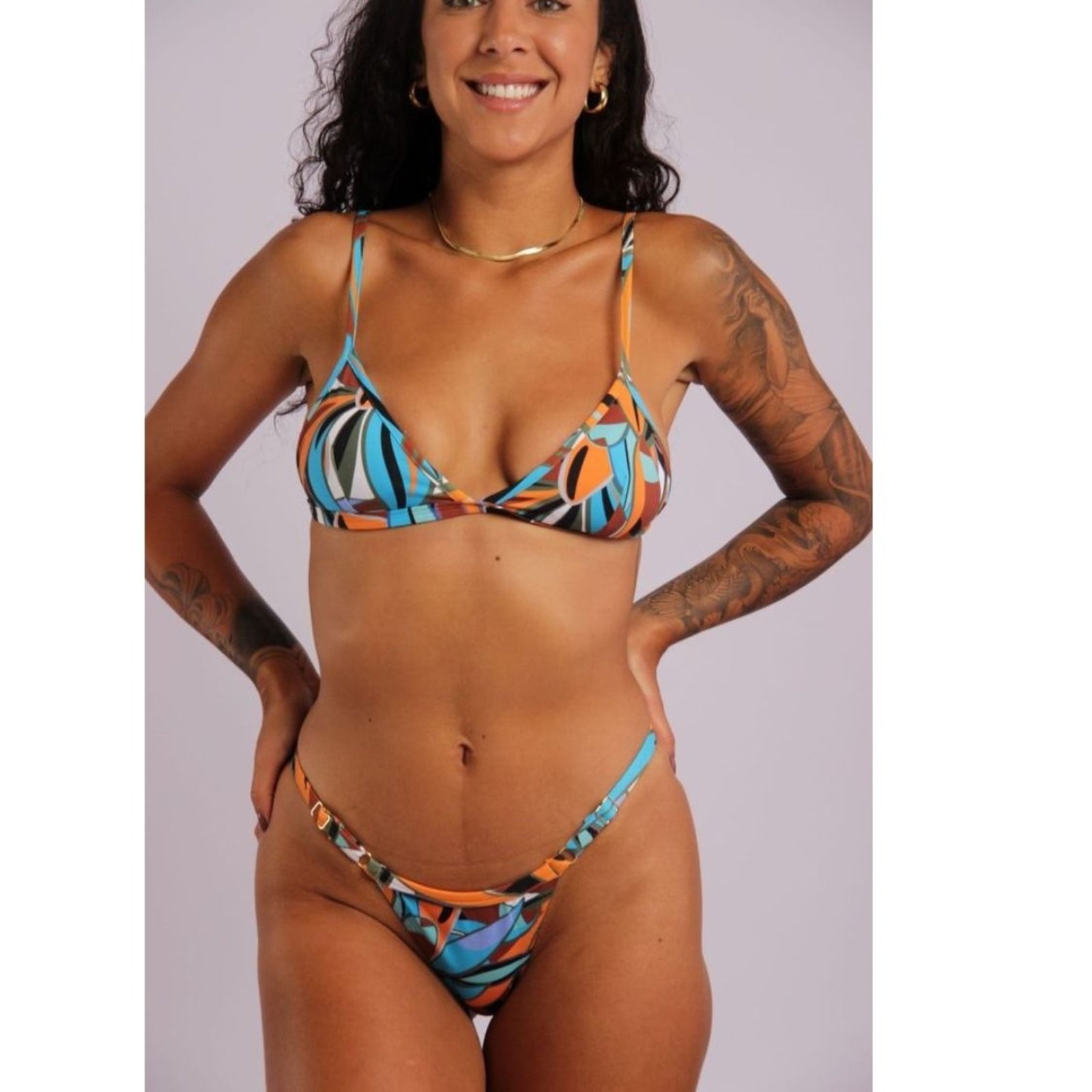 Imagem principal 2212 - Top Biquíni Cortininha Fixo Amazonia - Duna Casual DunaCasual estampado