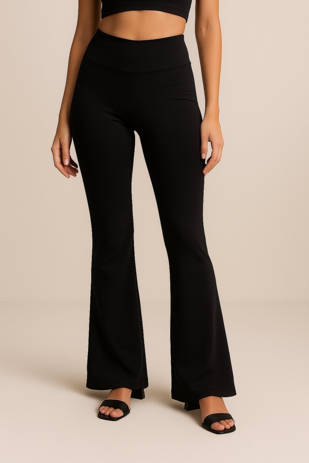 Imagem principal Calça Flare Bailarina D Bell Outlet Fashion Básica Preta D BELL OUTLET FASHION preto