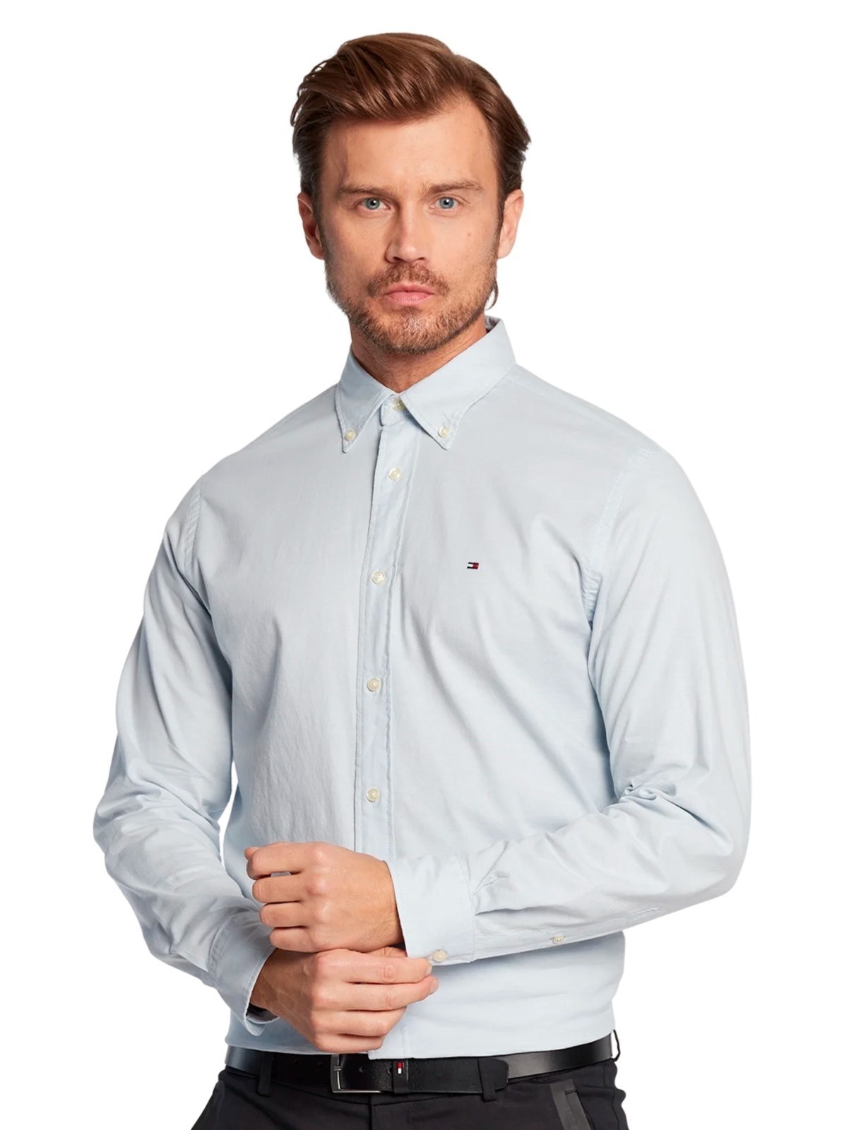 Imagem principal Camisa Tommy Hilfiger Masculina Regular Core Oxford Claro Tommy Hilfiger azul