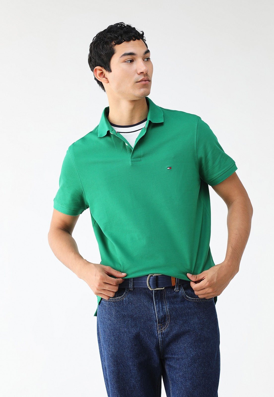 Imagem principal Camisa Polo Tommy Hilfiger Reta Tommy Hilfiger verde
