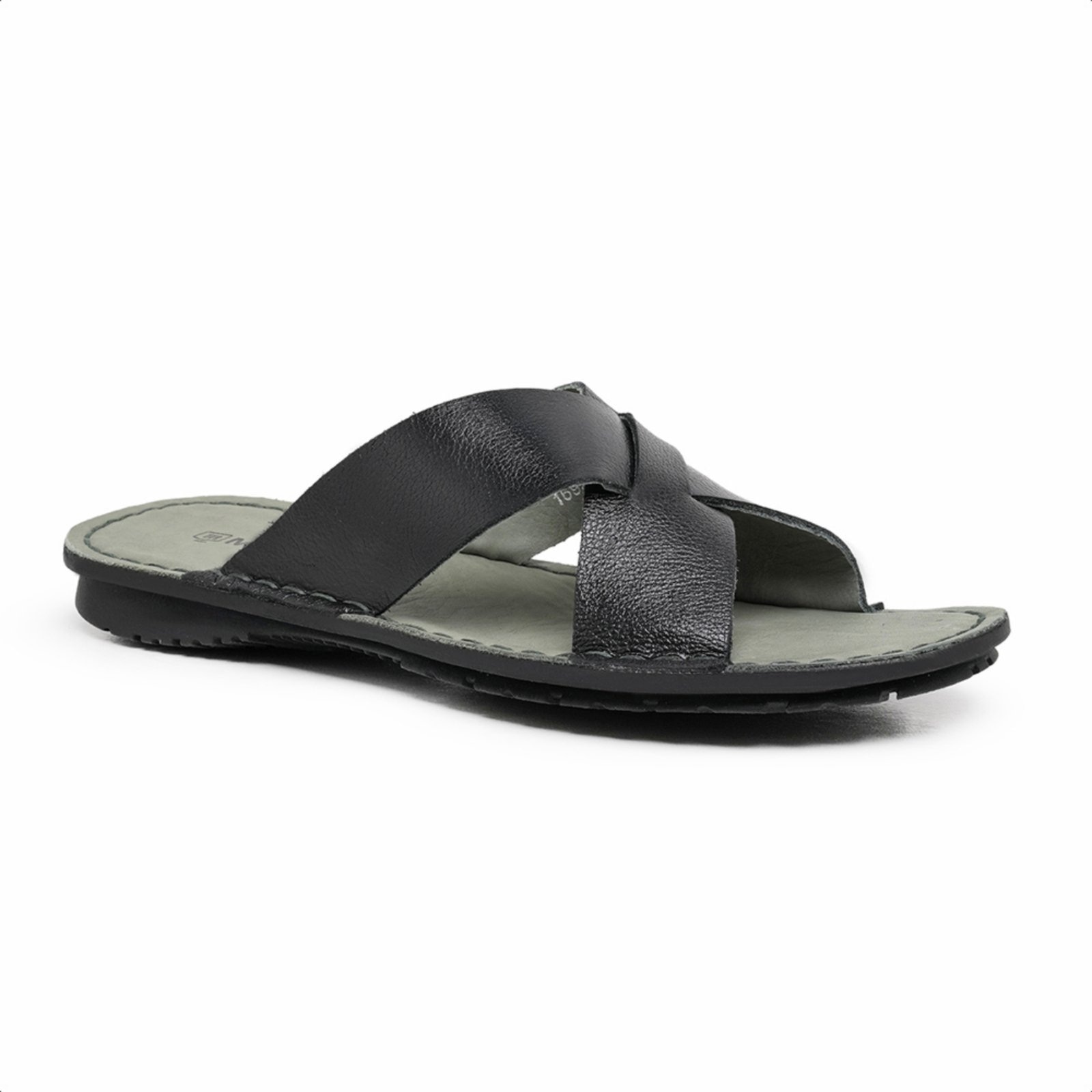 Imagem principal Chinelo Conforto Malbork Couro Palmilha De Couro 48103P Malbork preto