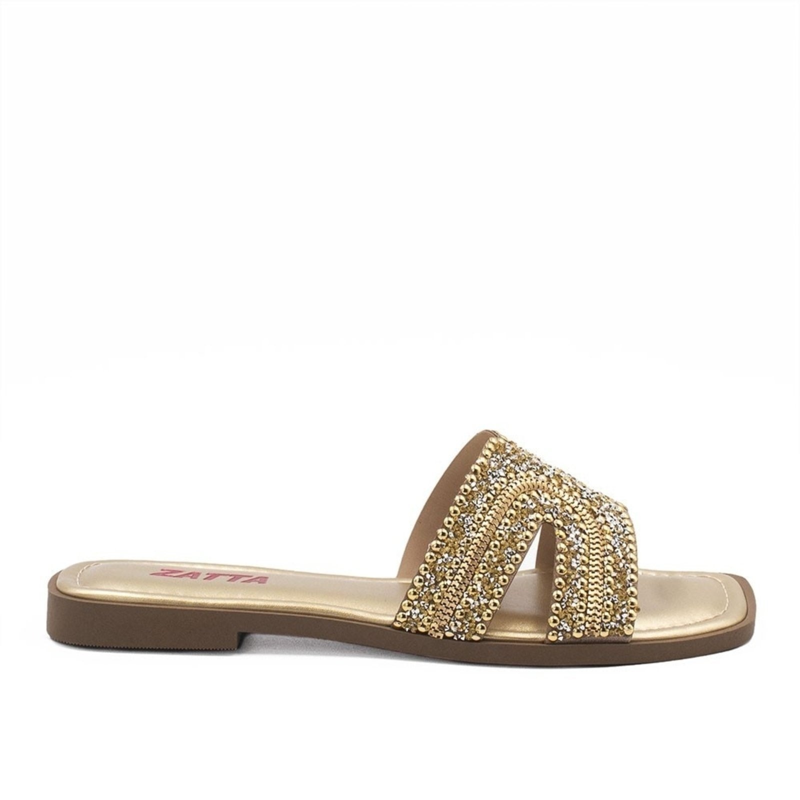 Imagem principal Rasteira Zatta de Pedras Mirela Dourada ZATTA dourado