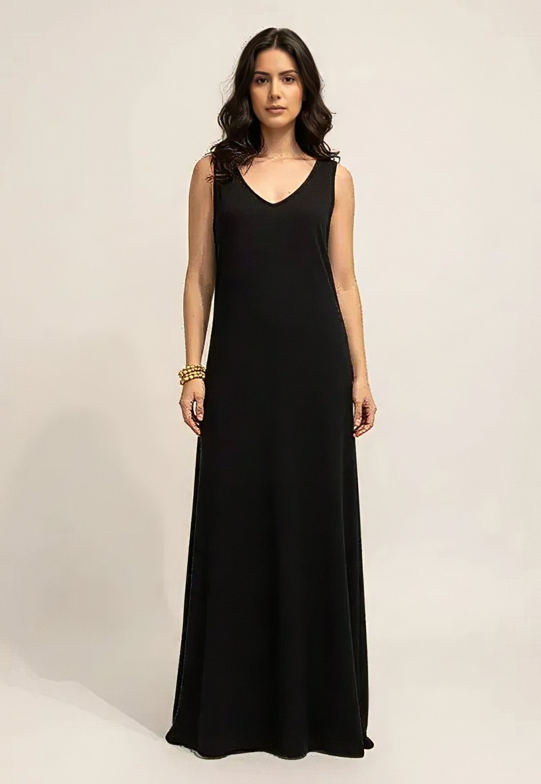 Imagem principal Vestido CabanaFree Acaé Longo Regatão Viscose Cabanafree preto