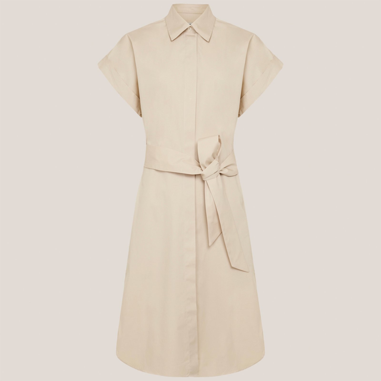 Imagem principal Vestido Chemise Dudalina Curto Liso Ve26 Feminino Dudalina bege