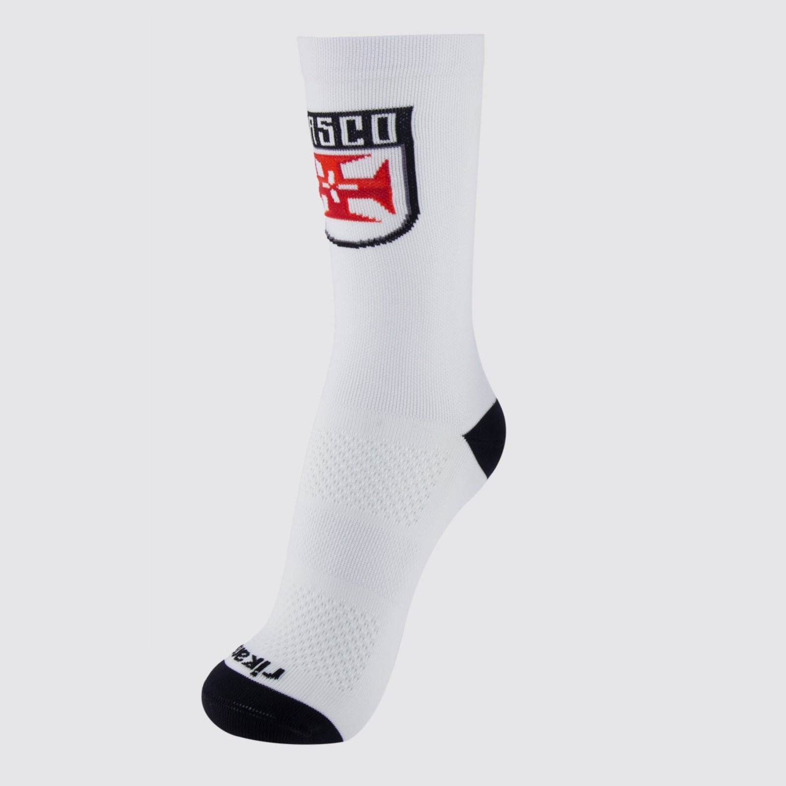 Imagem principal Meia Vasco Performance Cruz de Malta Branca e Preta Rikam branco