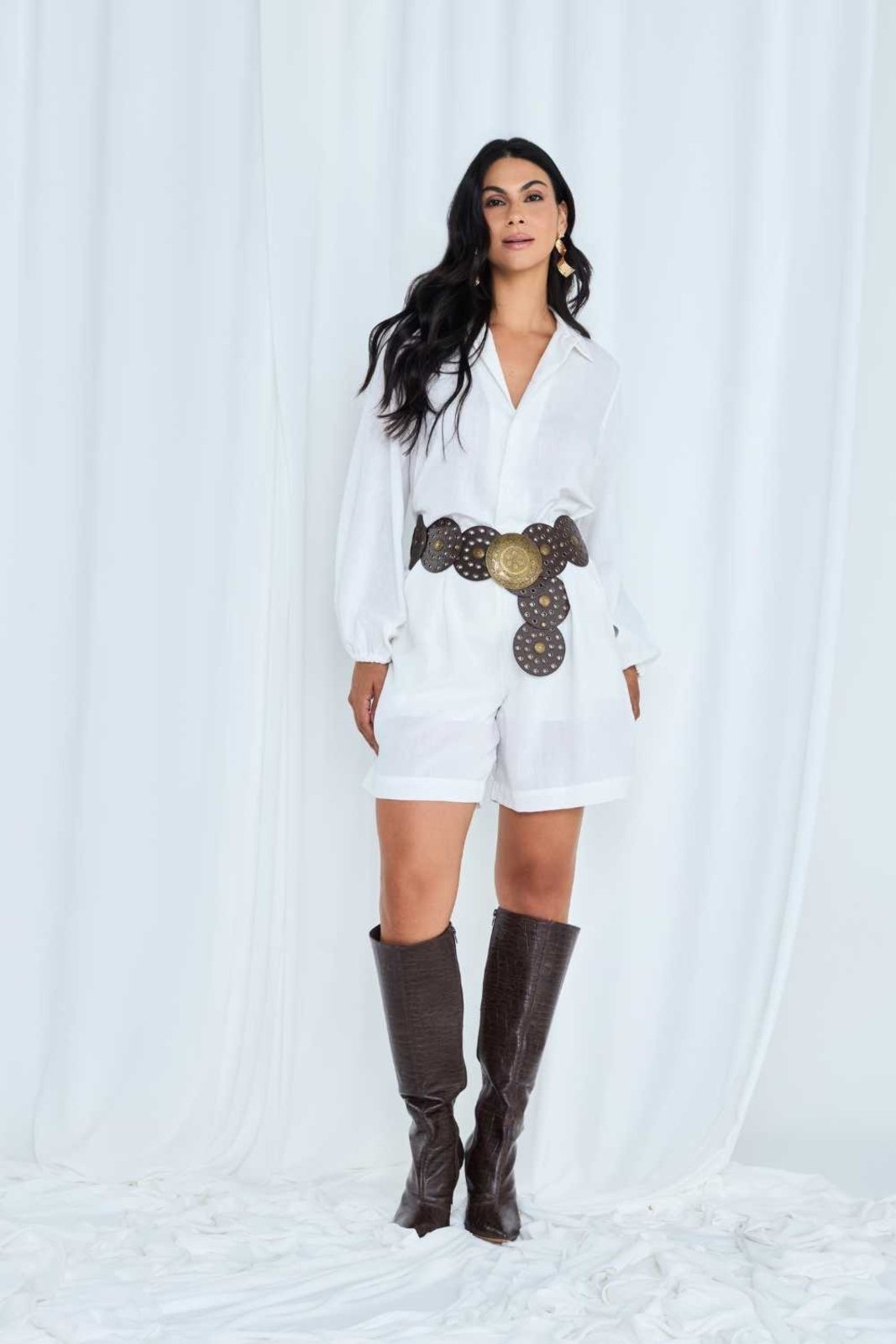 Imagem principal Camisa Vanibele Máxi Off White Vanibele off-white white