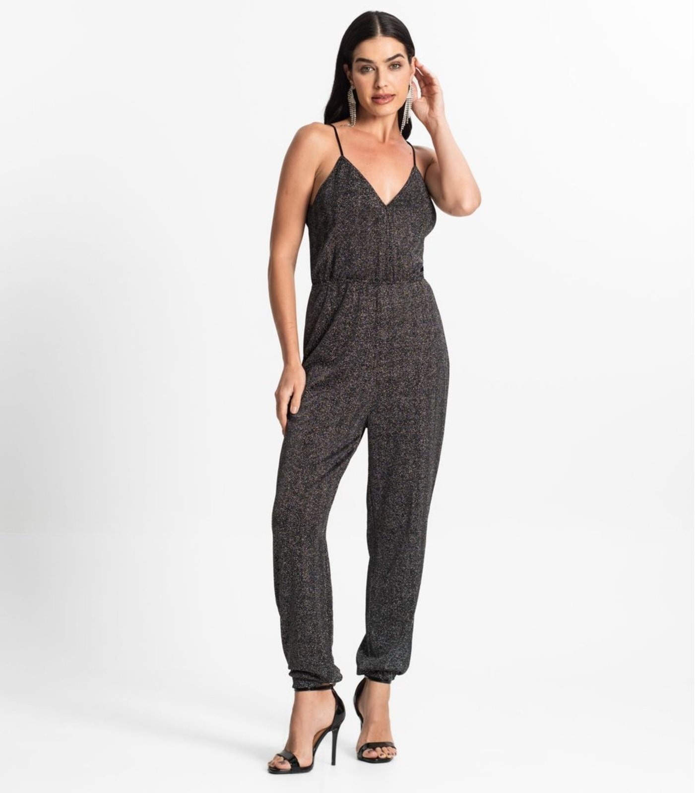 Imagem principal Macacão Feminino Em Lurex Endless Endless cinza