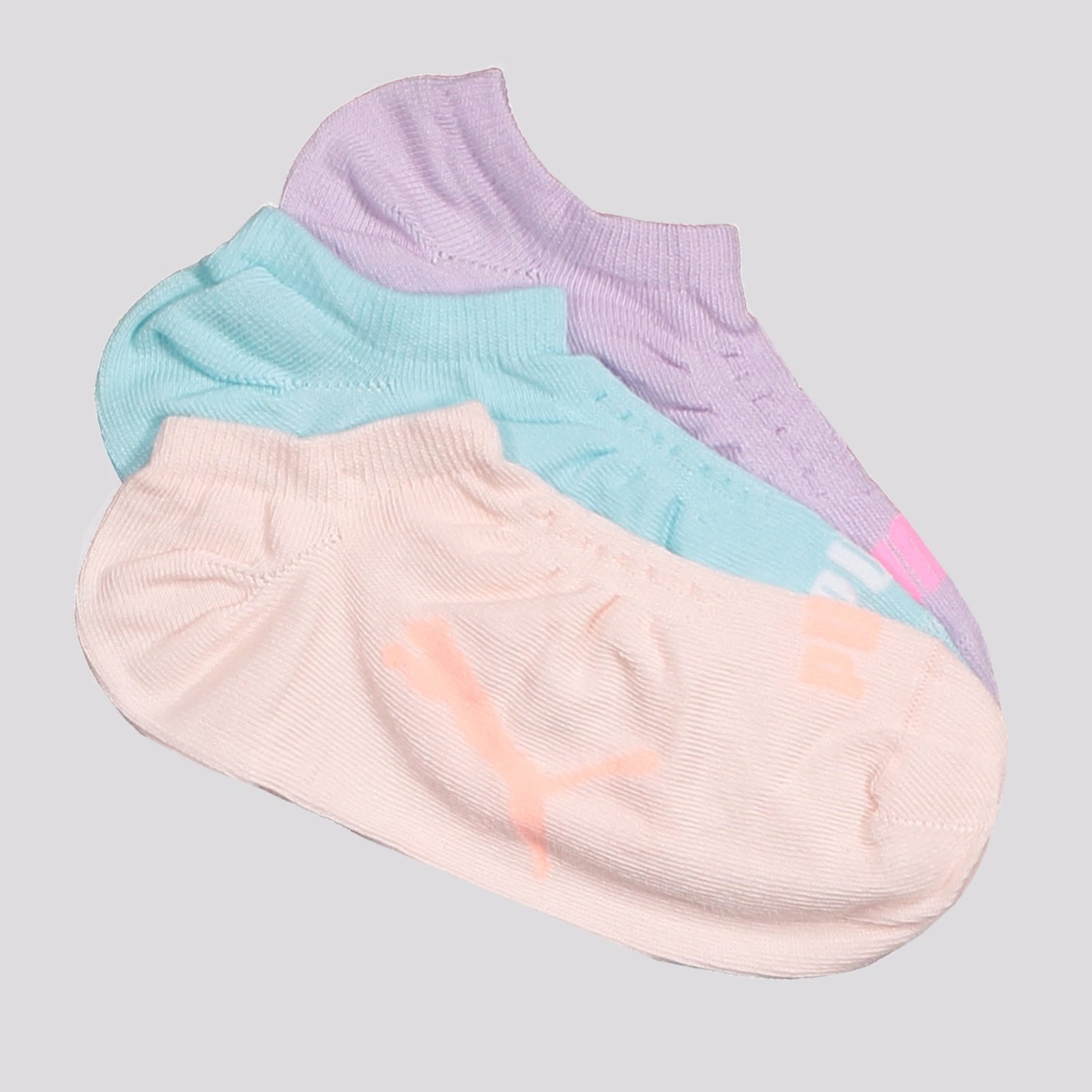 Imagem principal Kit Meia Puma Sapatilha 3 Pares Feminina Lilás Azu Puma azul