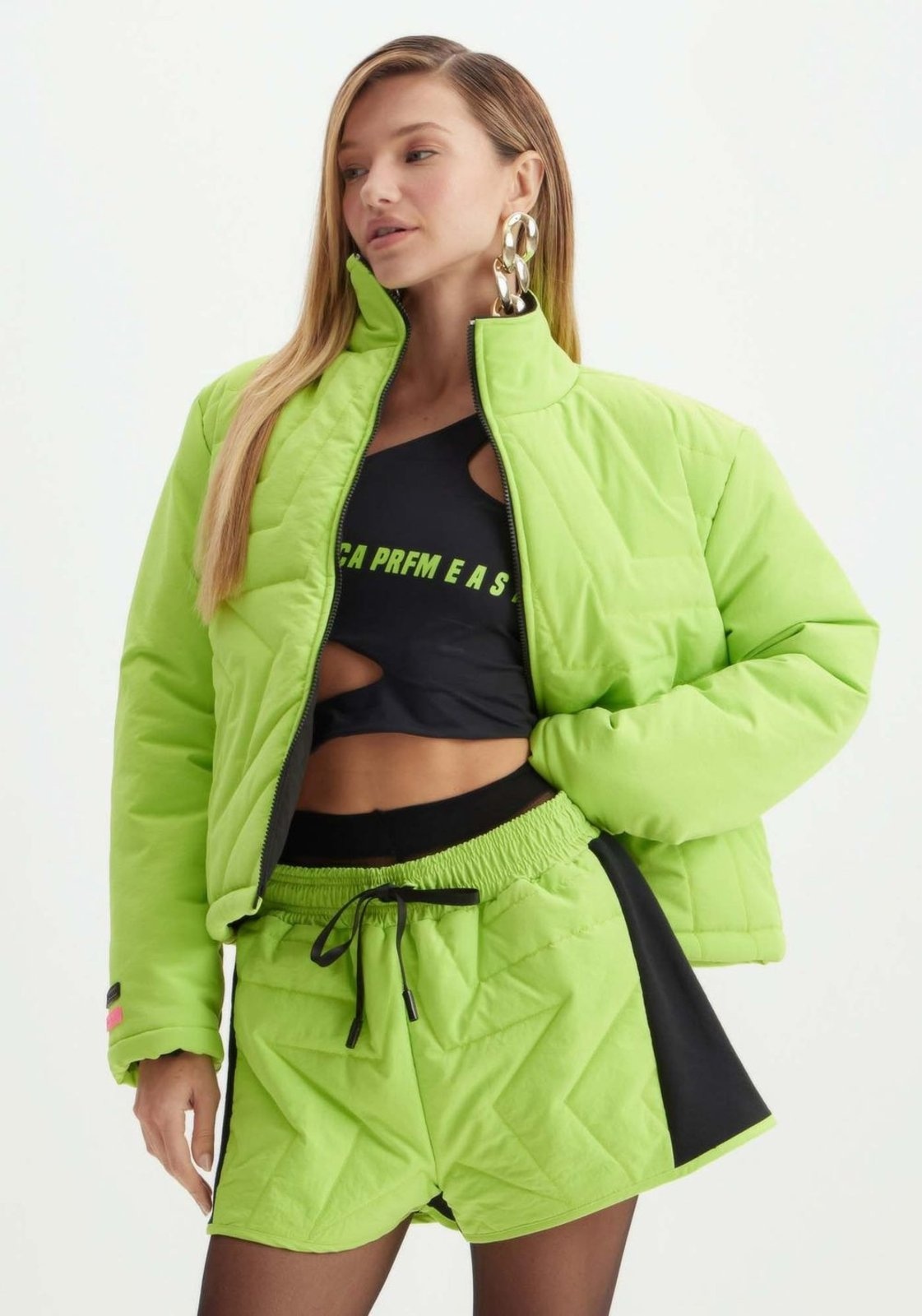 Imagem principal Short Boxer Cintura Alta Sport Easy verde