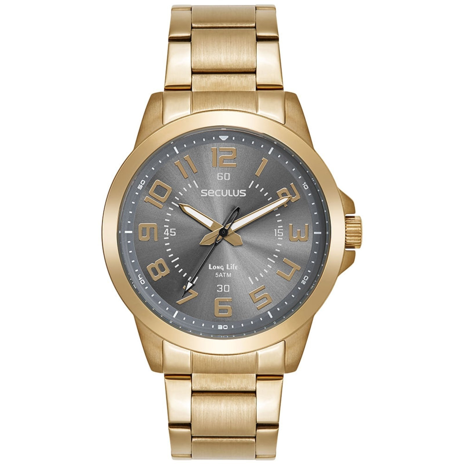 Imagem principal Relógio Masculino Seculus Analógico Clássico Aço Seculus dourado