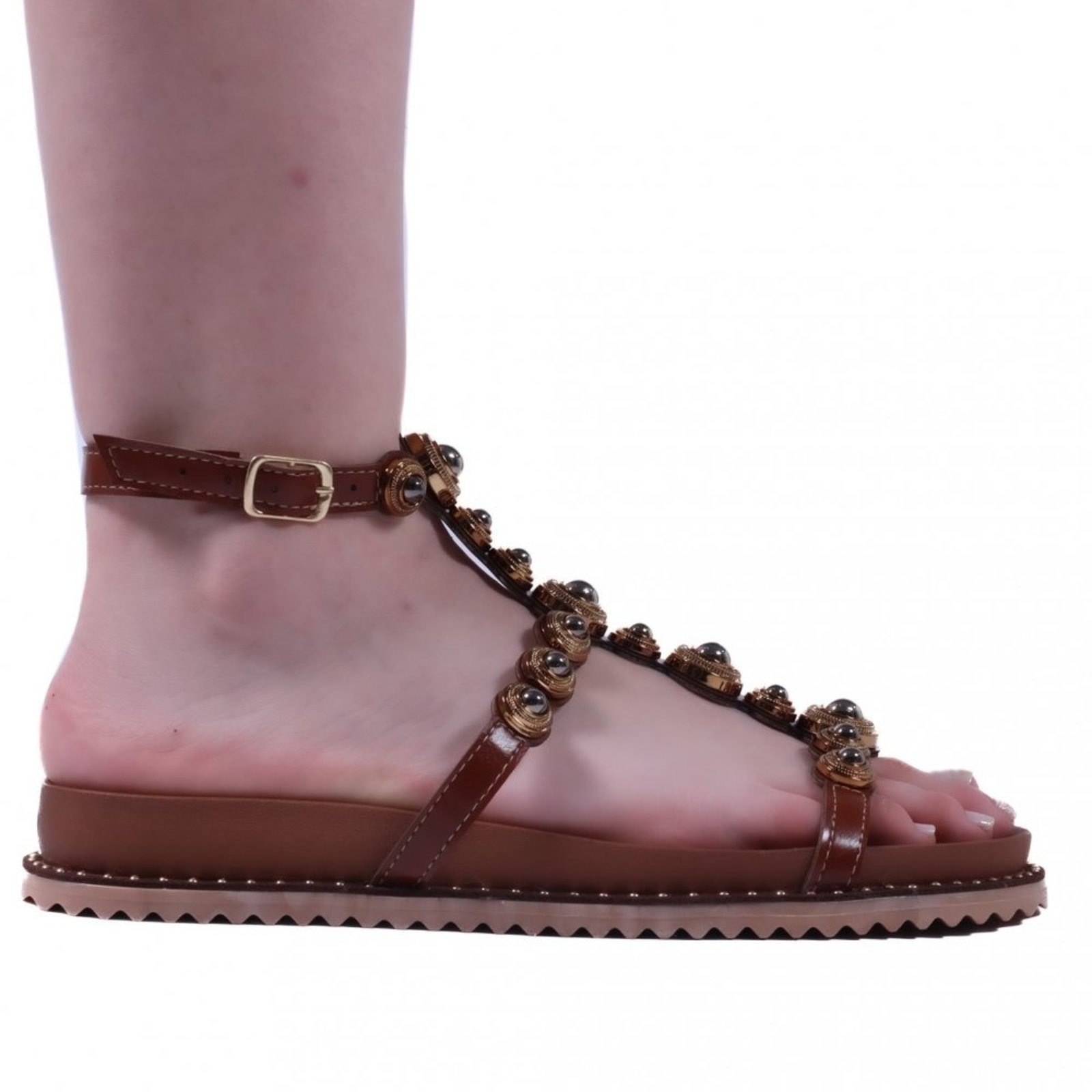 Imagem principal Sandália Papete Feminina Zariff Npv-401 Zariff Zariff marrom